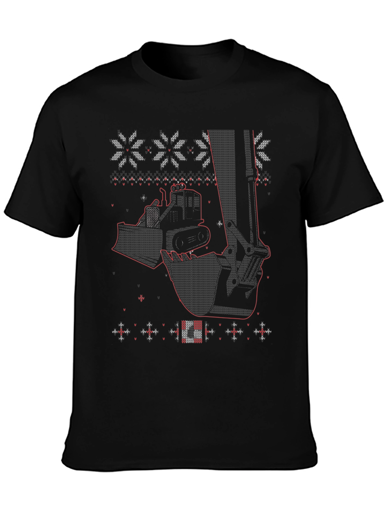 Construction Equipment Christmas Sweater T-Shirt