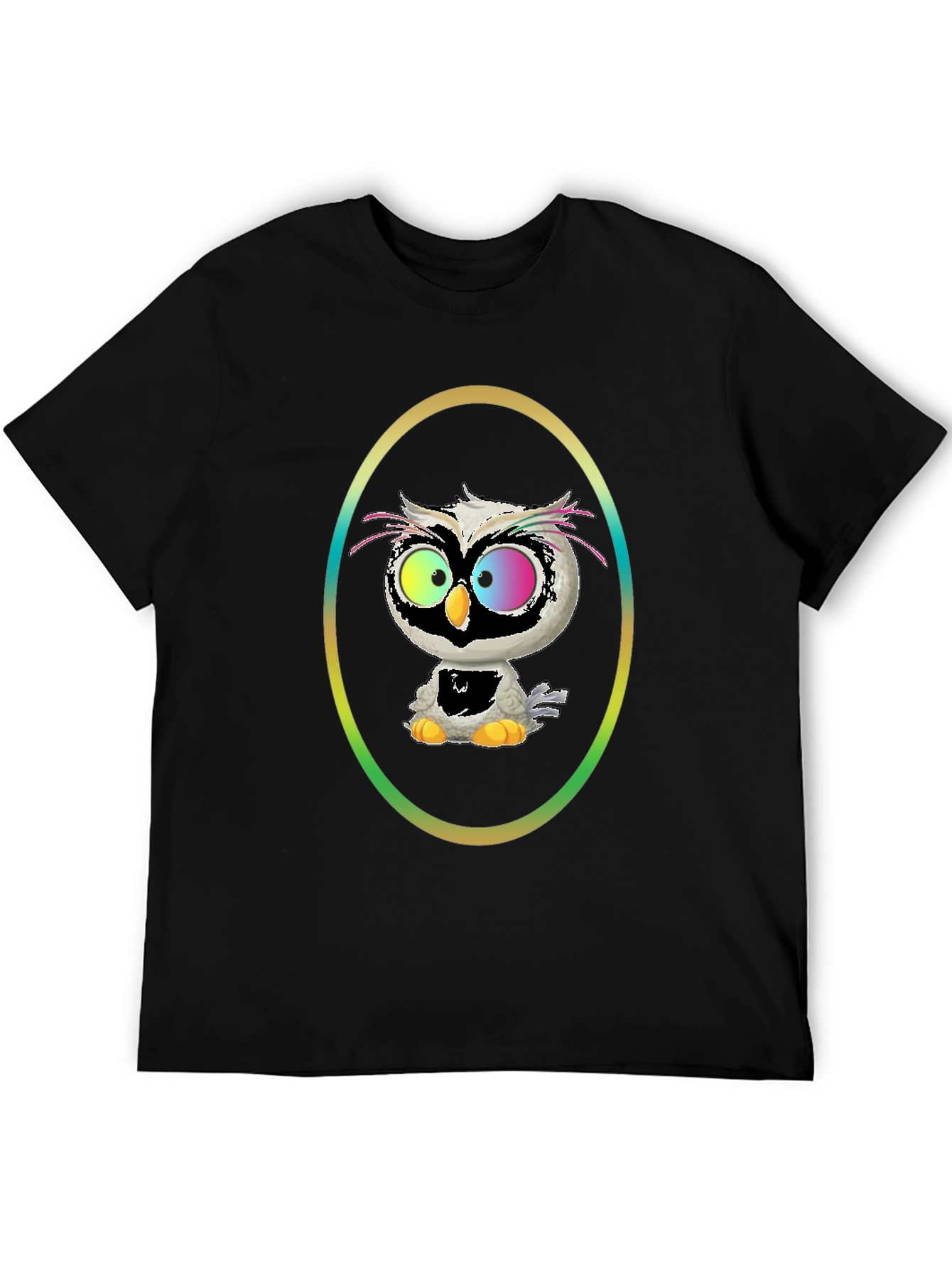 Owl Graphic Tee - Quirky Cartoon Bird