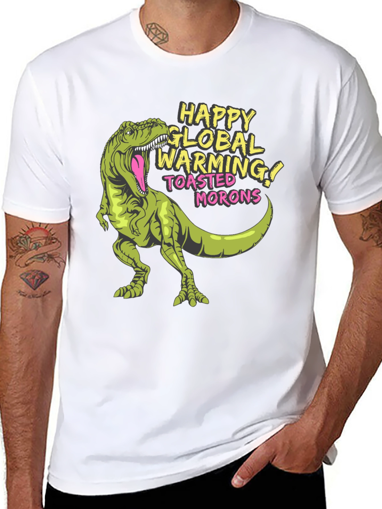 Global Warming T-Rex Graphic Tee - Unisex