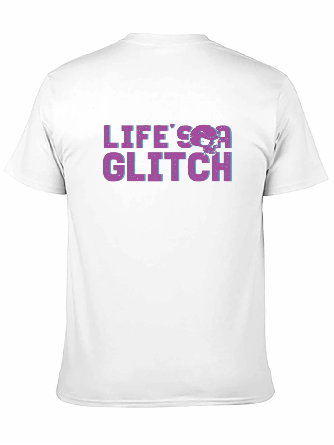 Lifes a Glitch Graphic Tee - Black T-Shirt