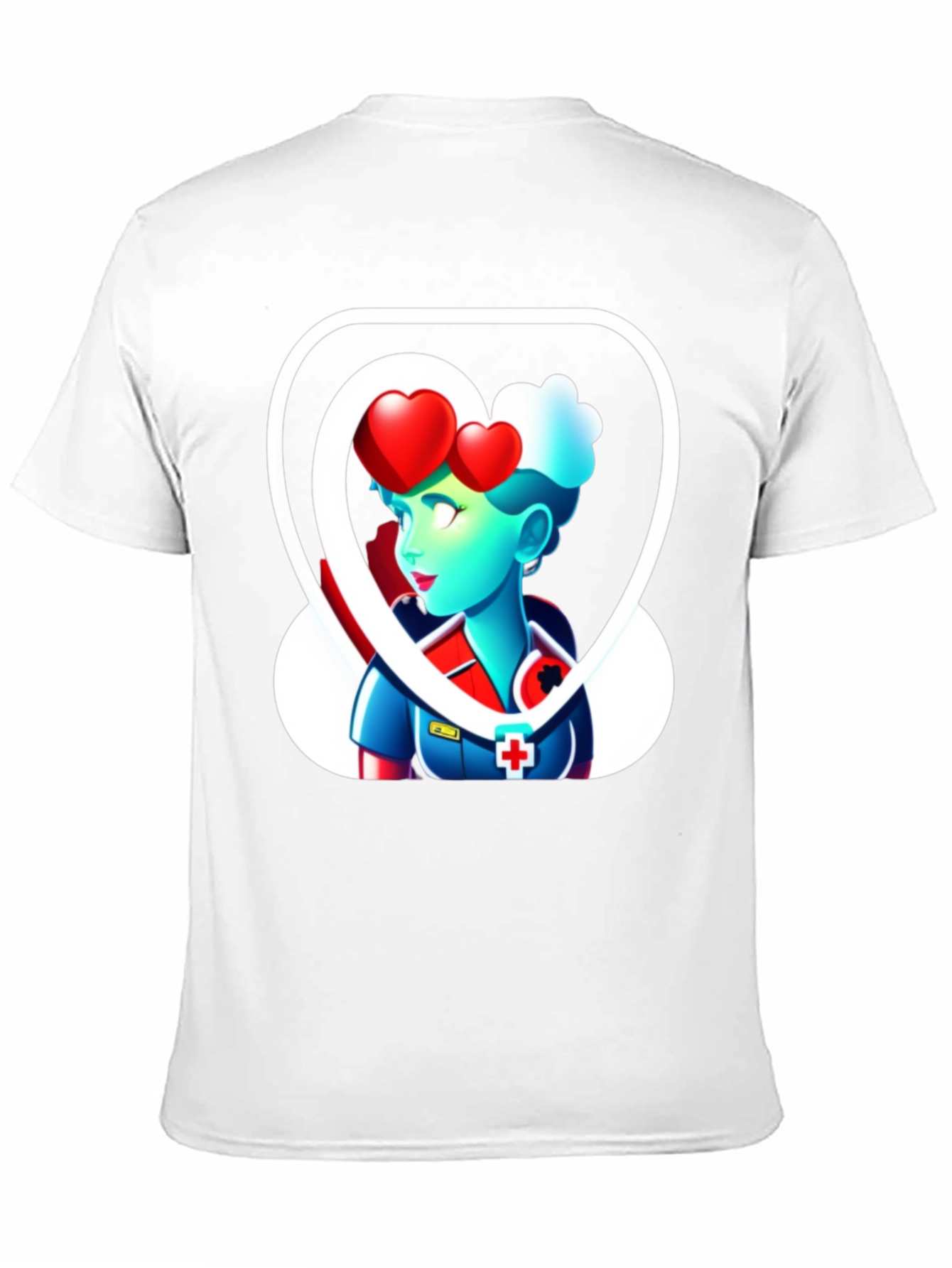 Heart Nurse Graphic T-Shirt
