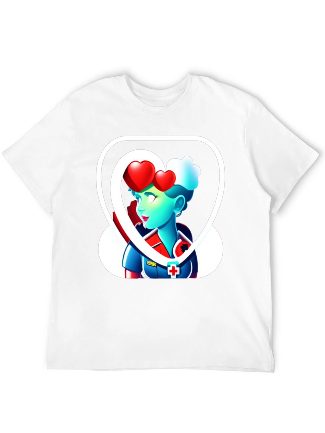Heart Nurse Graphic T-Shirt
