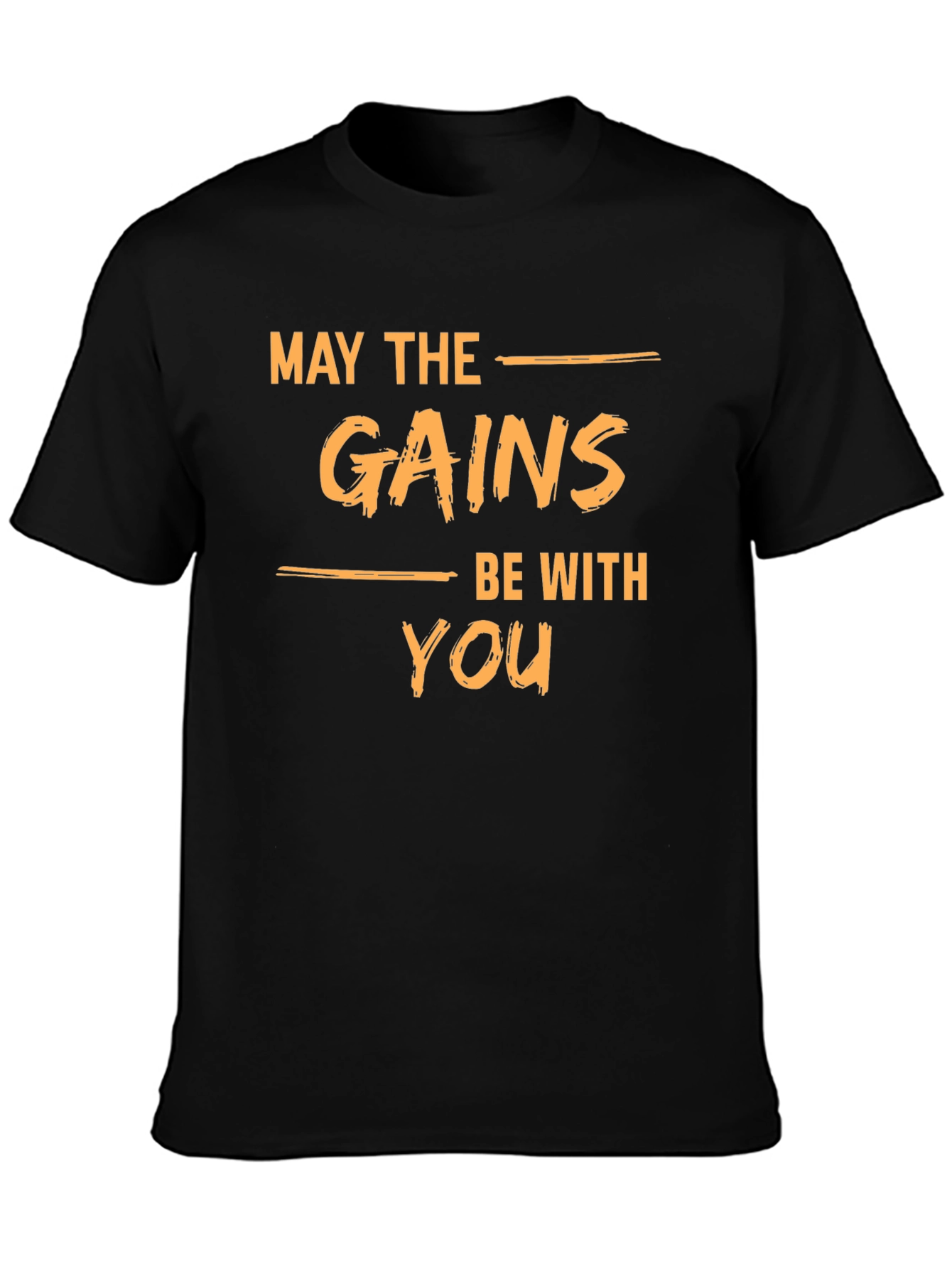 May The Gains Be With You Black T-Shirt