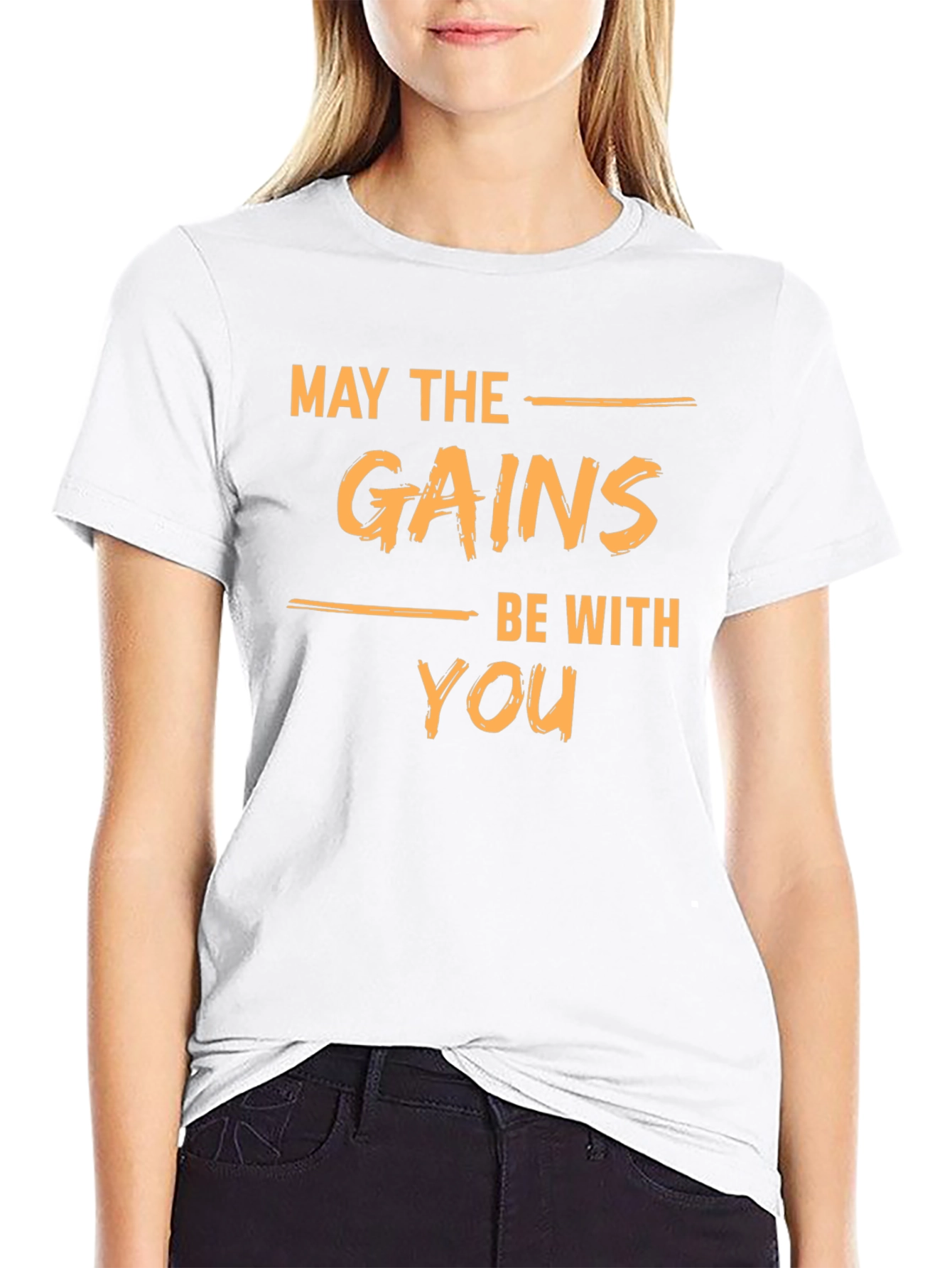 May The Gains Be With You Black T-Shirt