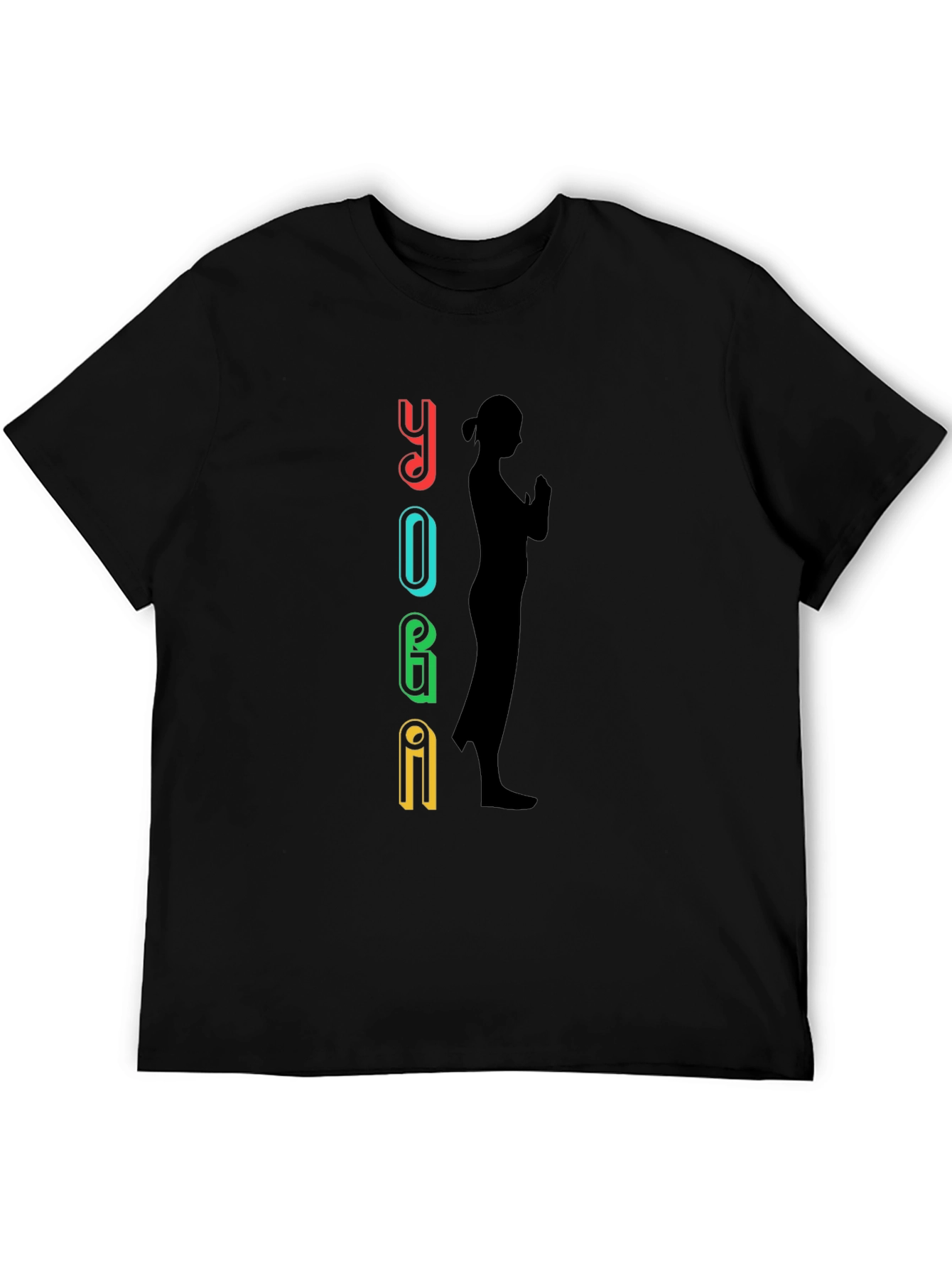 Yoga Graphic Black T-Shirt