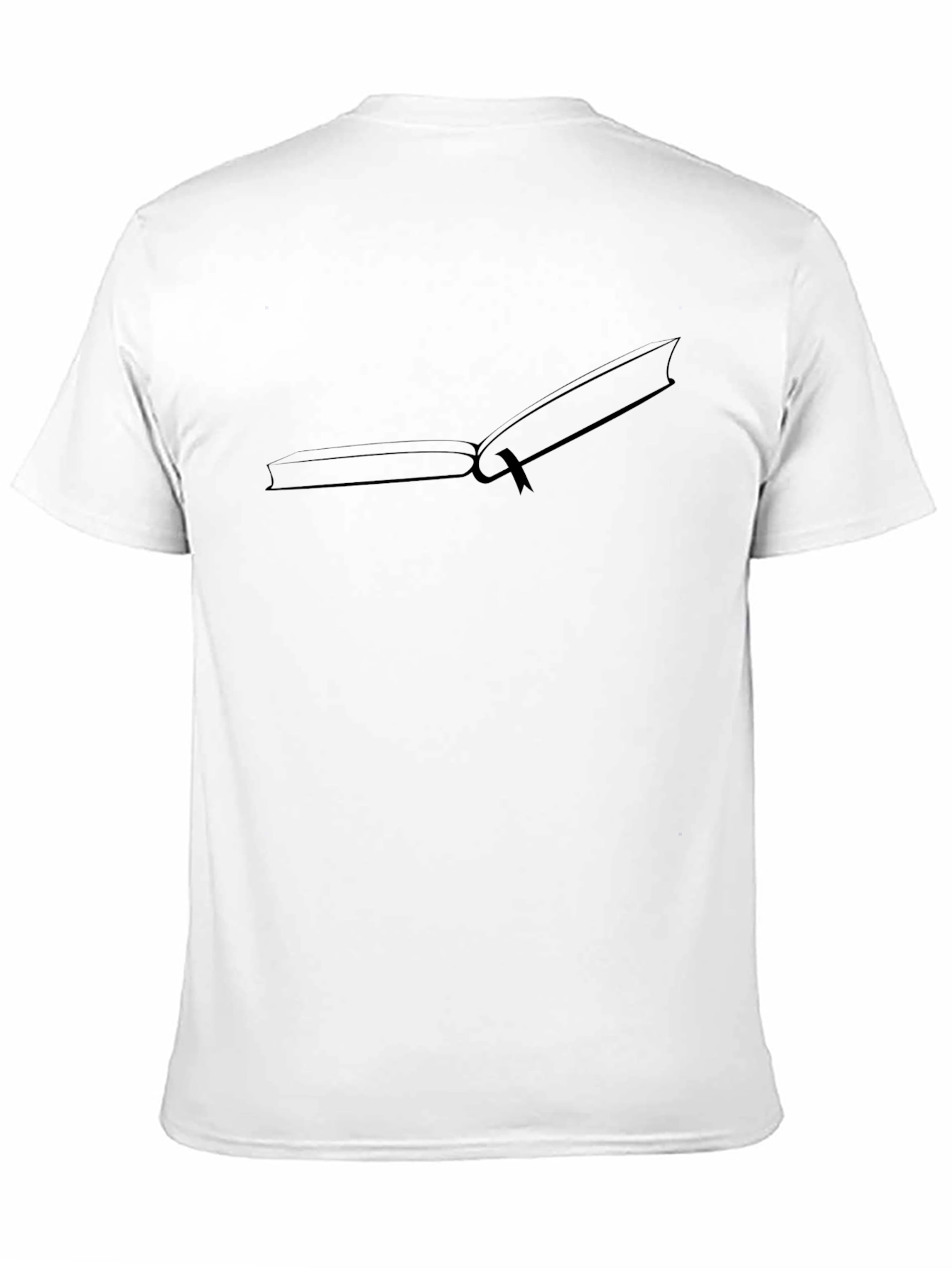 Open Book Graphic Tee - Black Cotton Comfort