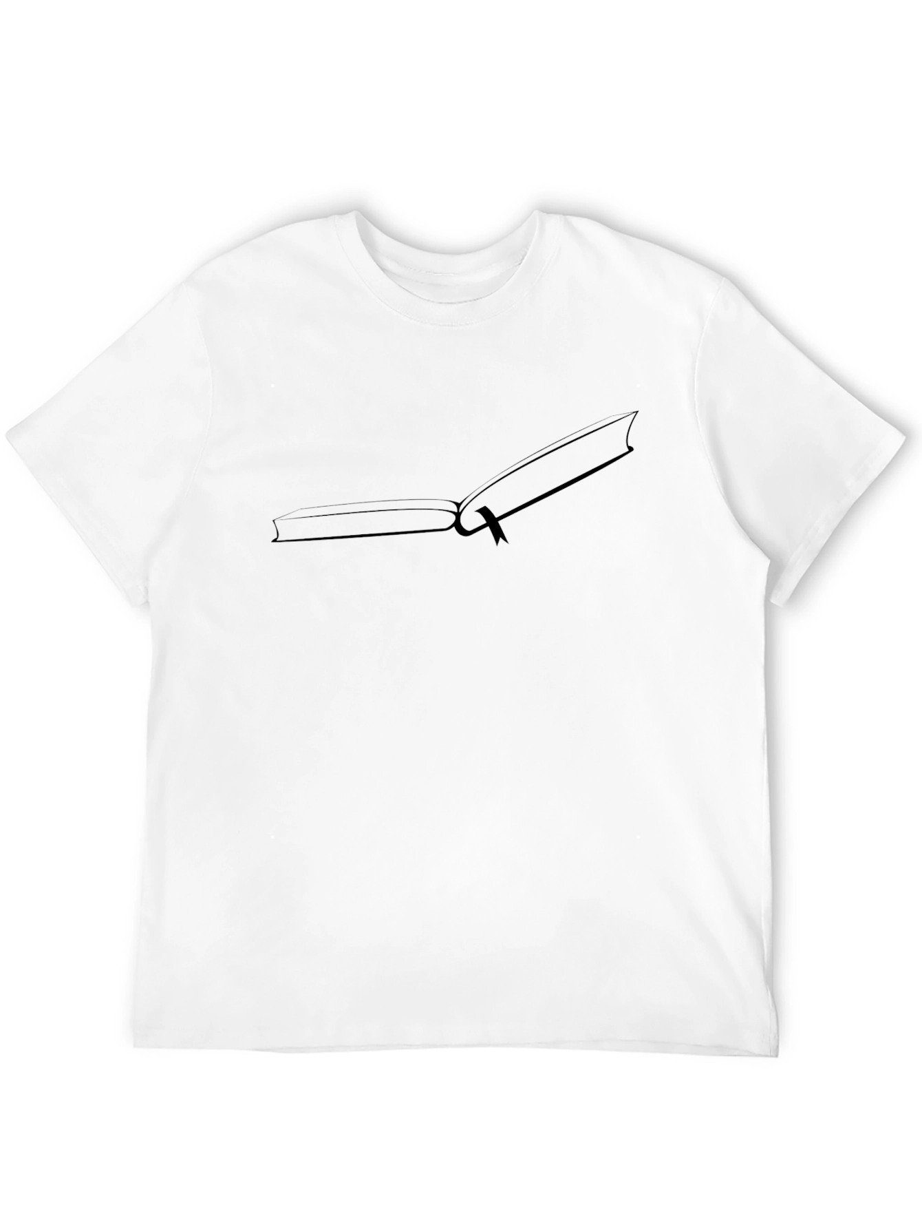 Open Book Graphic Tee - Black Cotton Comfort