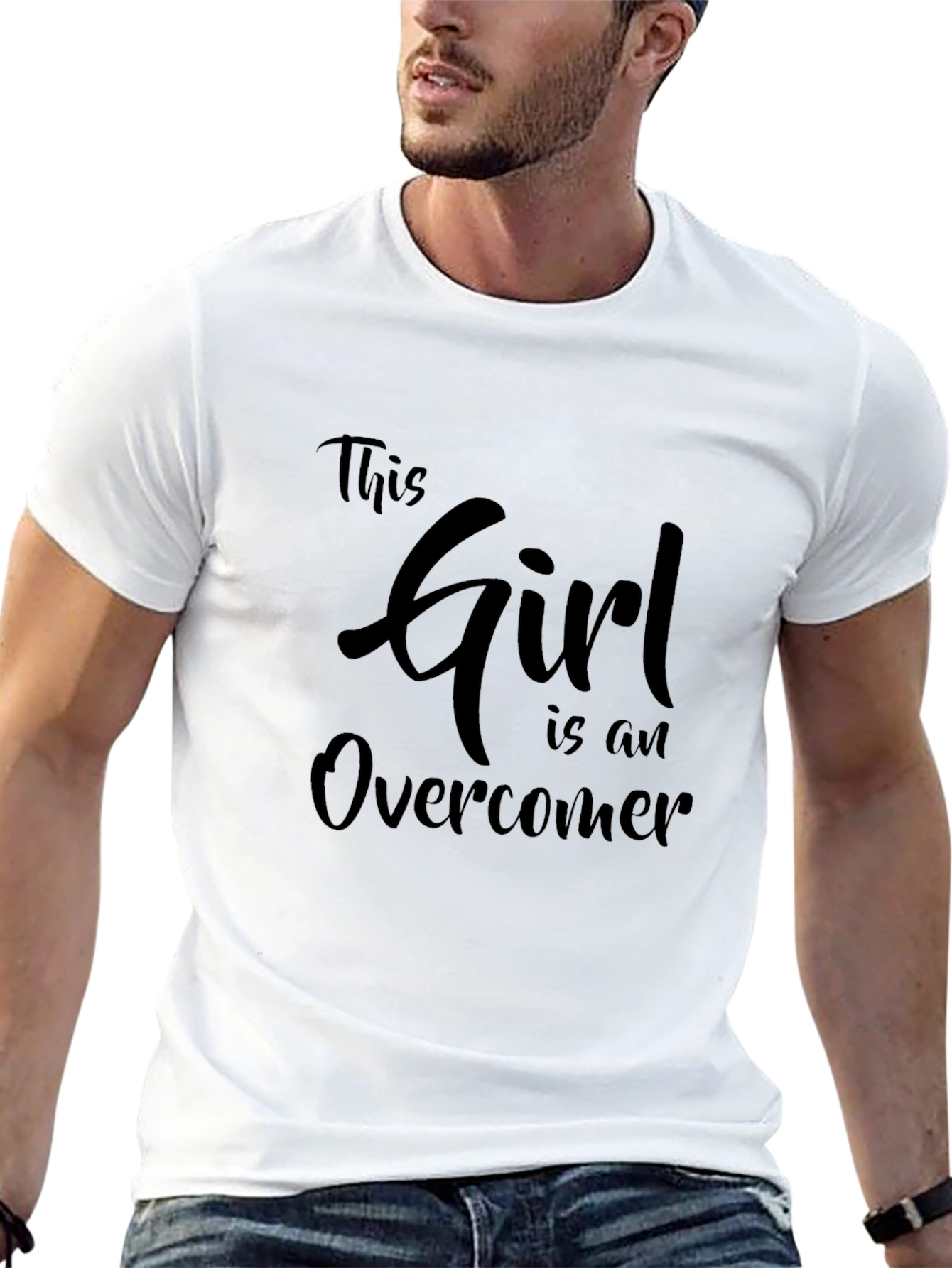 Girl Overcomer T-Shirt - Inspiring Womens Tee