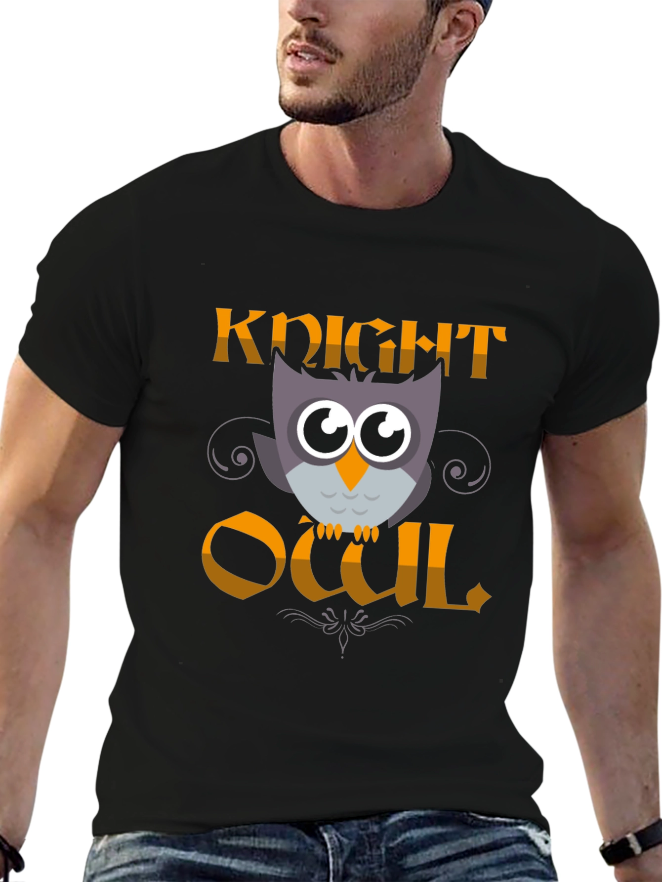 Knight Owl T-Shirt - Funny Owl Graphic Tee