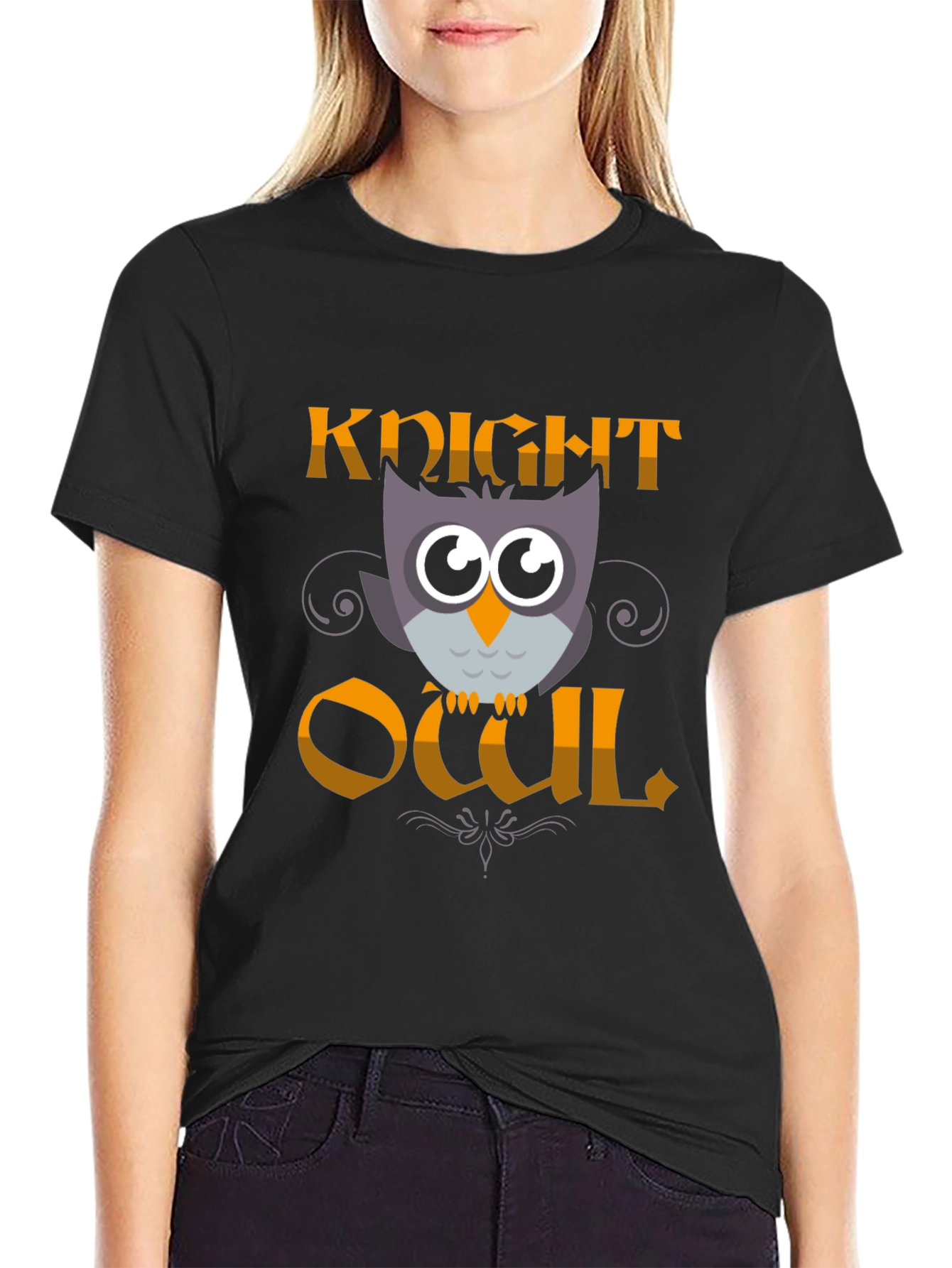 Knight Owl T-Shirt - Funny Owl Graphic Tee