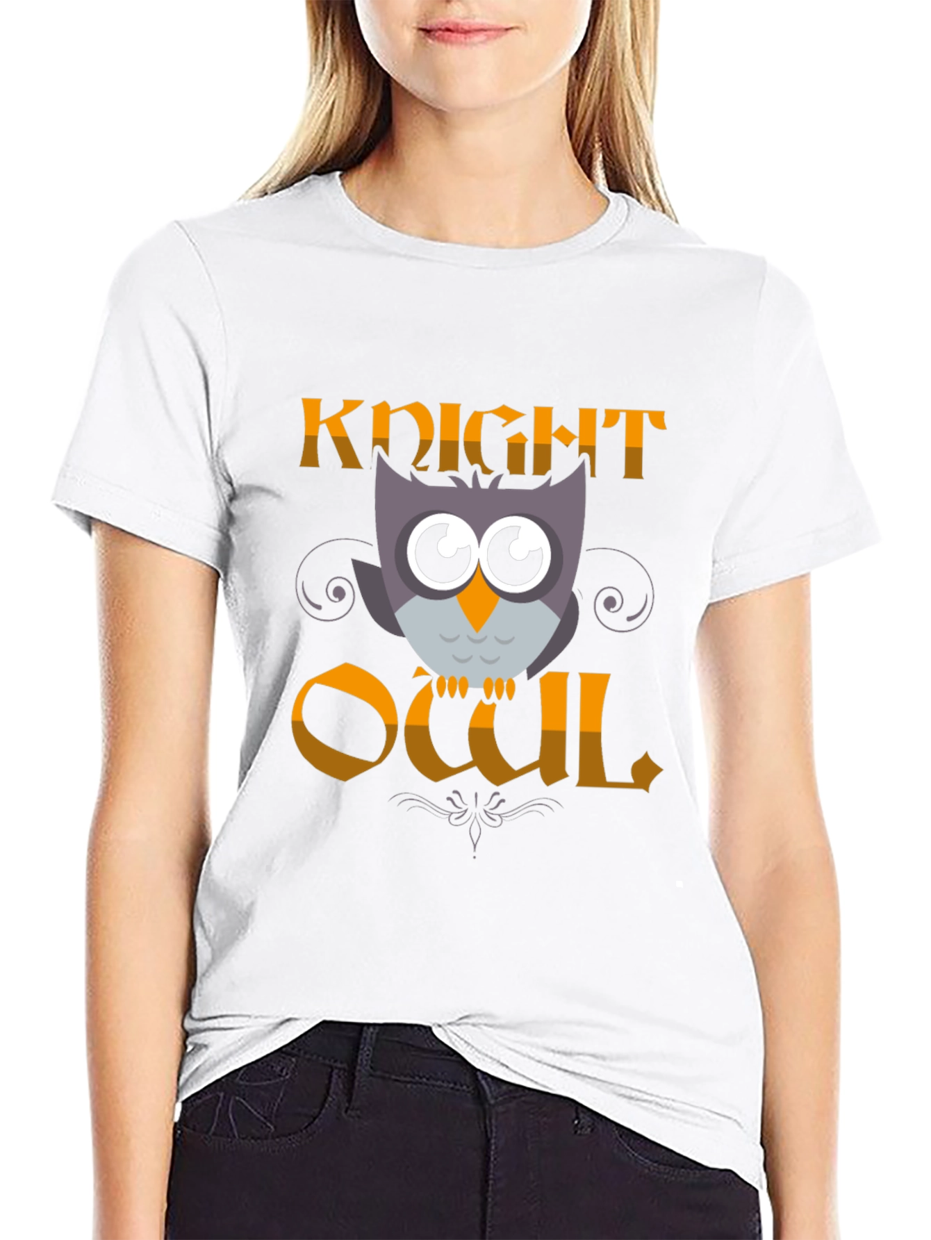 Knight Owl T-Shirt - Funny Owl Graphic Tee