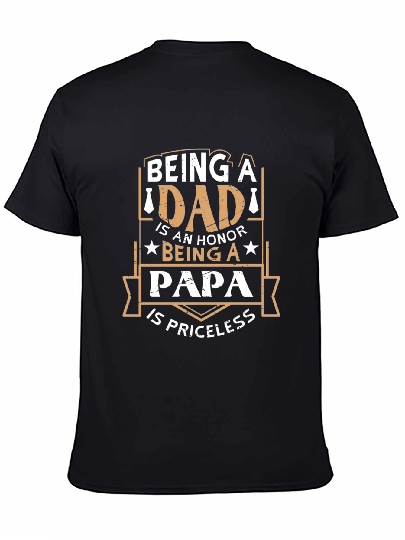 Dad Papa Honor Priceless Graphic T-Shirt