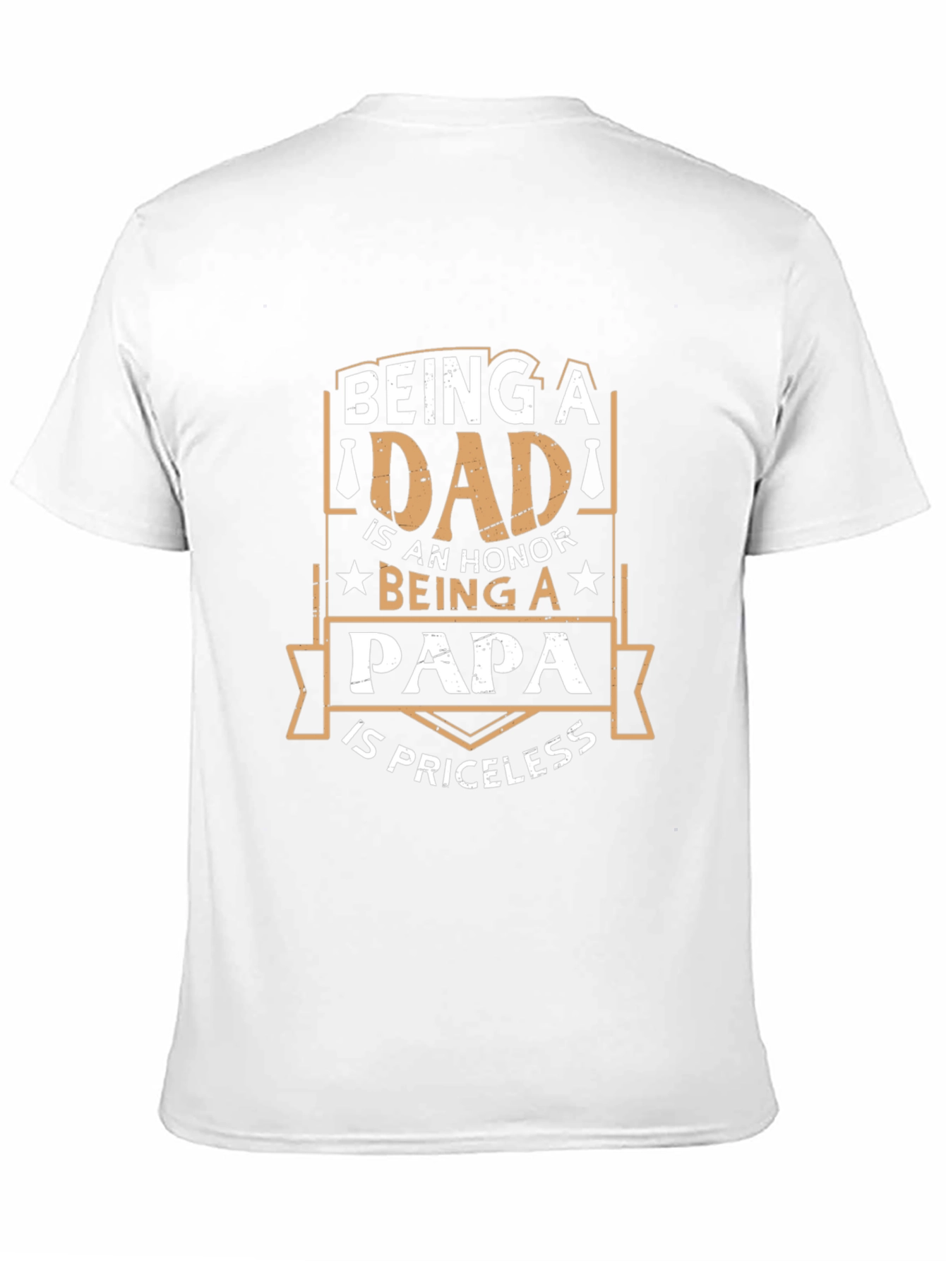 Dad Papa Honor Priceless Graphic T-Shirt