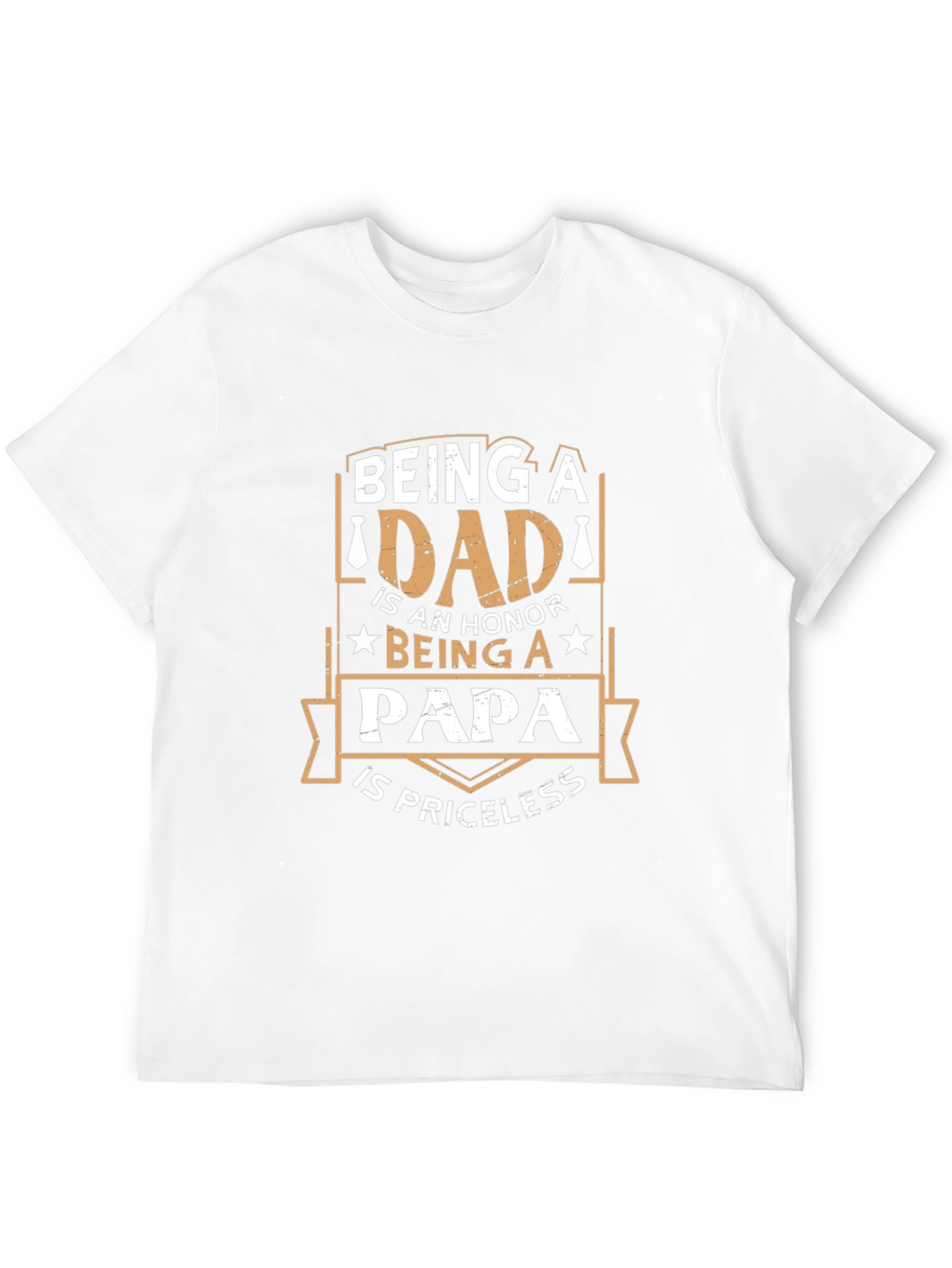 Dad Papa Honor Priceless Graphic T-Shirt