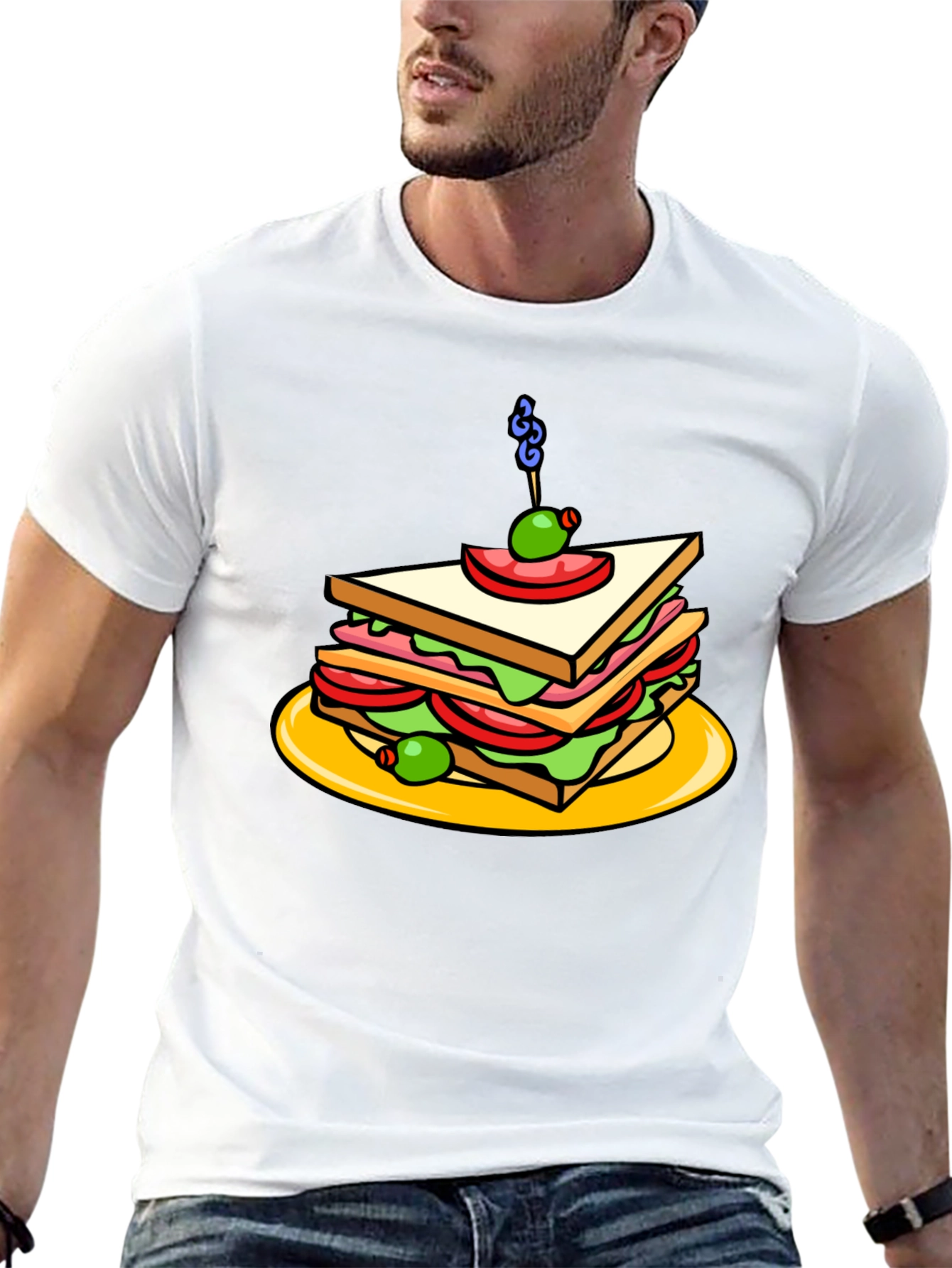 Sandwich Graphic Black Tee Shirt