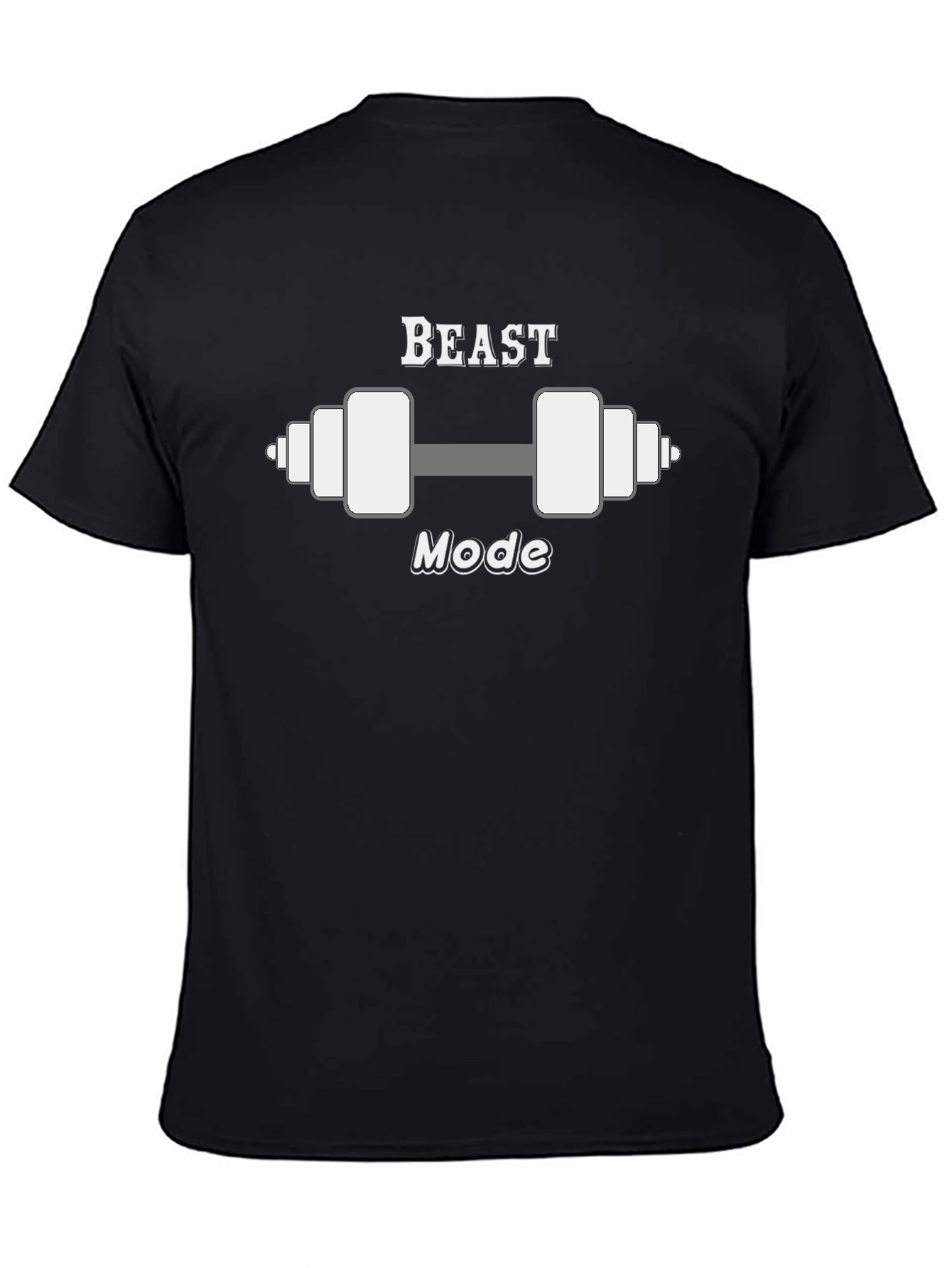 Beast Mode Dumbbell Graphic T-Shirt - Gym Motivation Tee
