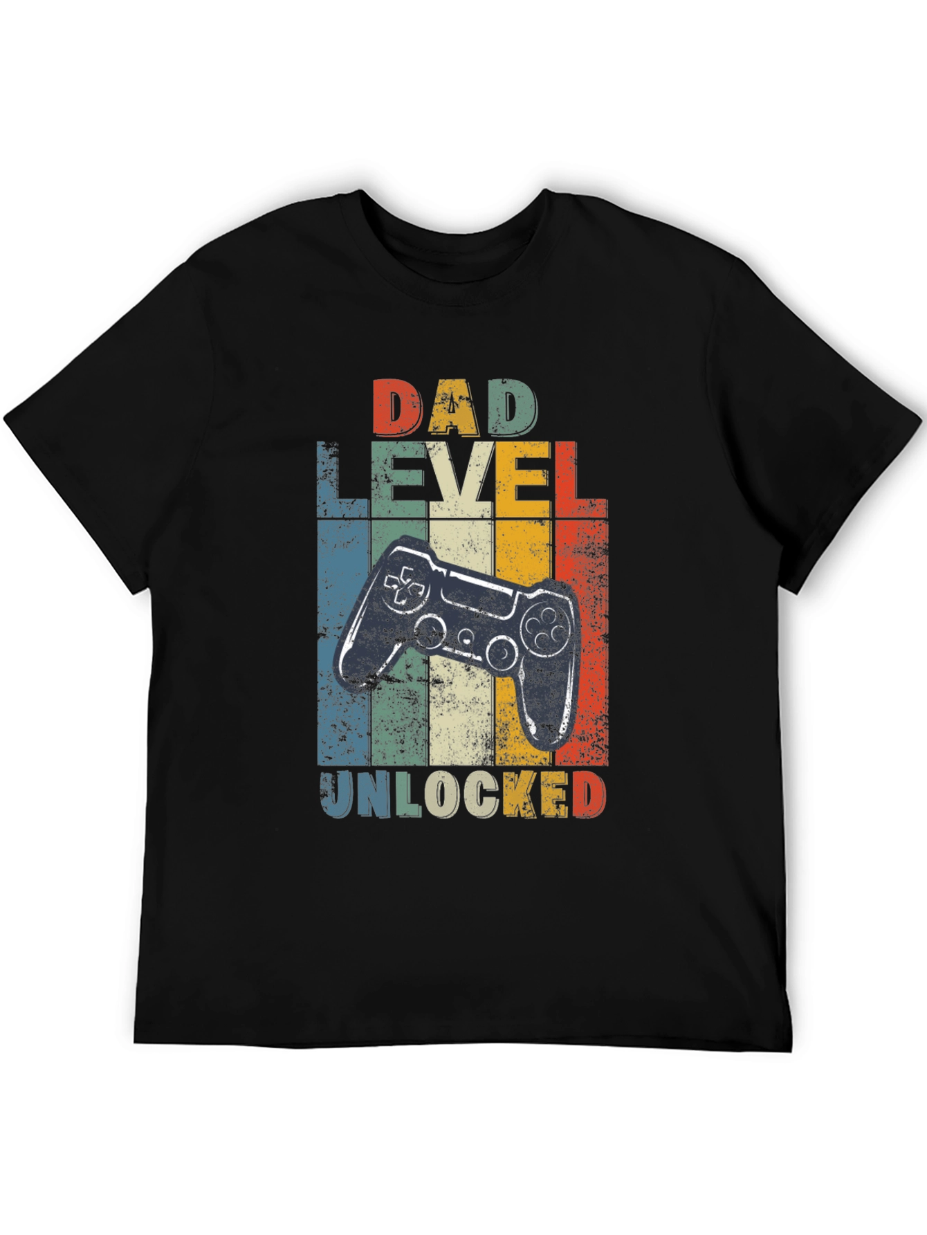 Dad Level Unlocked Graphic Tee - Gamer Dad Shirt