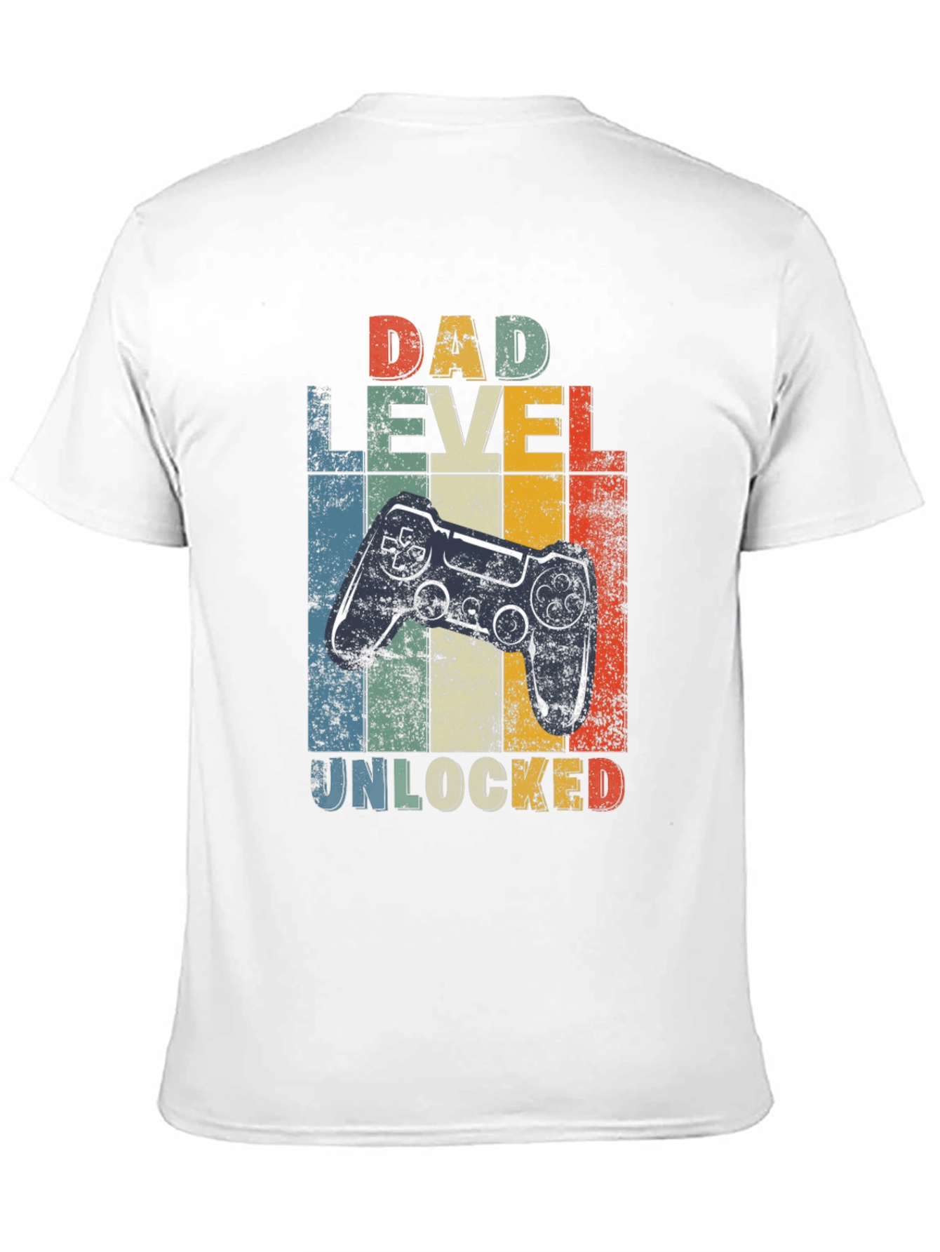 Dad Level Unlocked Graphic Tee - Gamer Dad Shirt