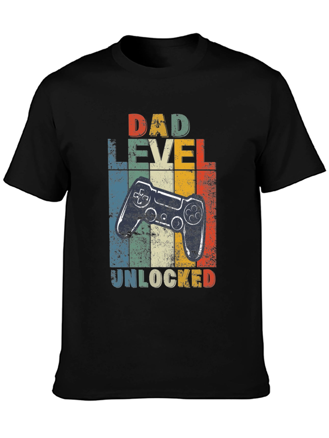 Dad Level Unlocked Graphic Tee - Gamer Dad Shirt