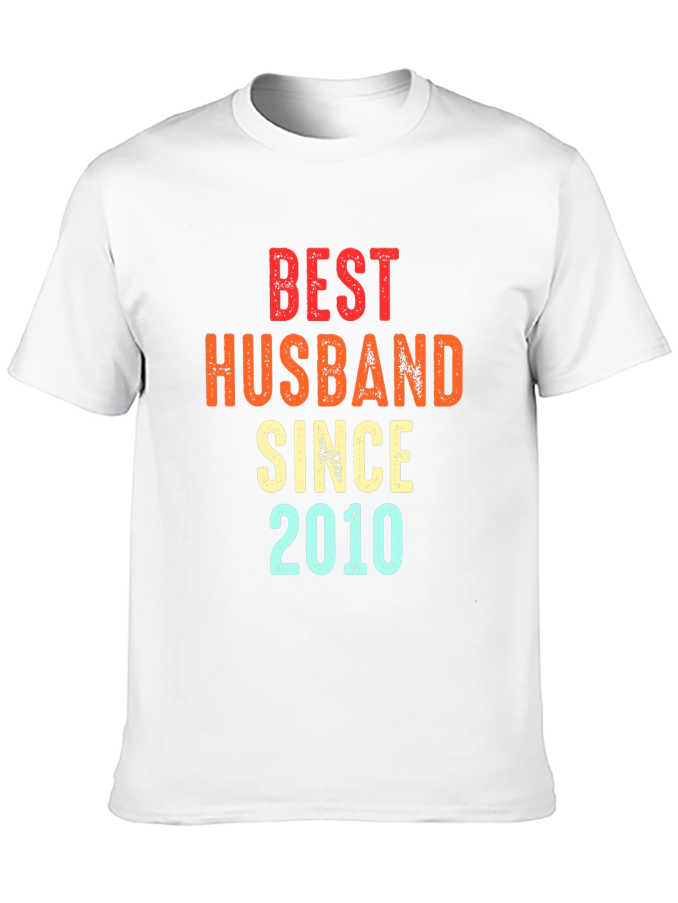 Best Husband Since 2010 Black Graphic Tee