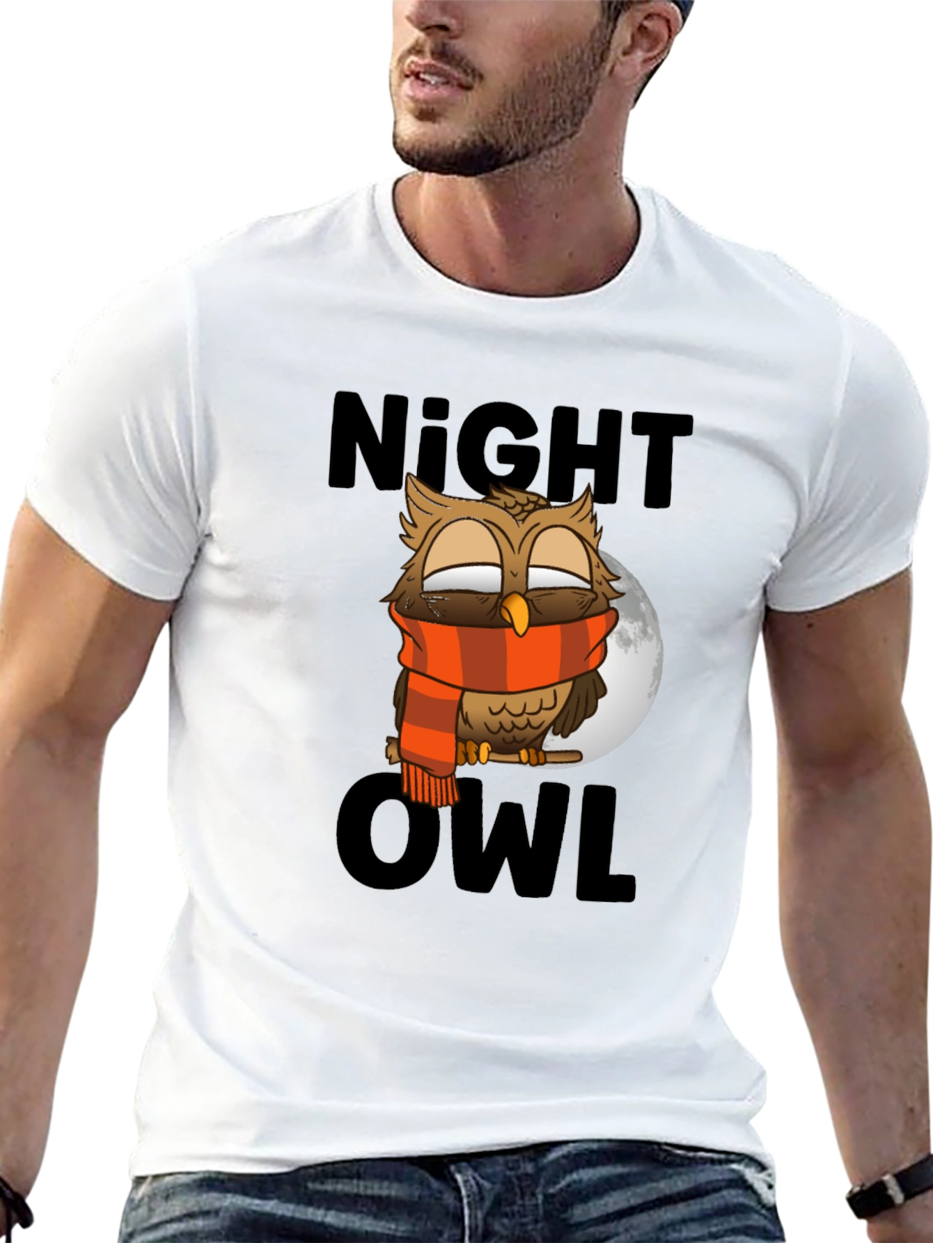 Night Owl T-Shirt - Cool Cartoon Design