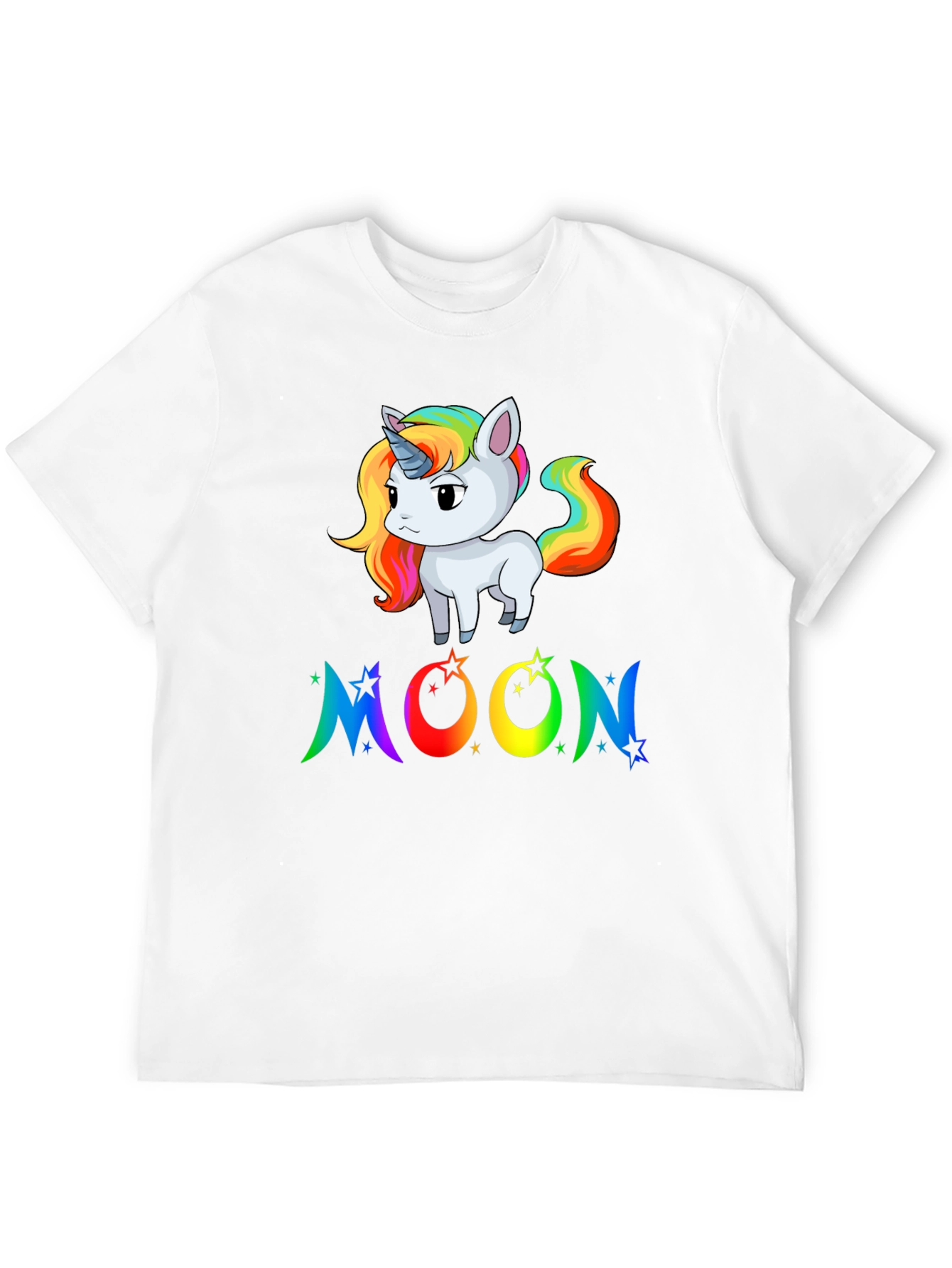 Rainbow Unicorn Moon Graphic Tee