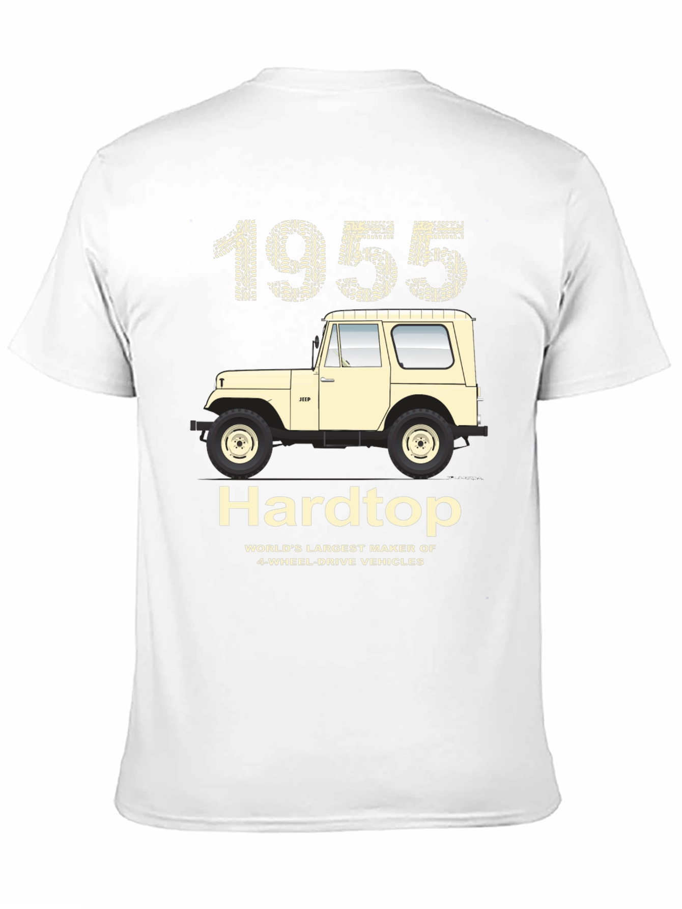 1955 Jeep Hardtop T-Shirt - 4-Wheel Drive Vehicle Tee