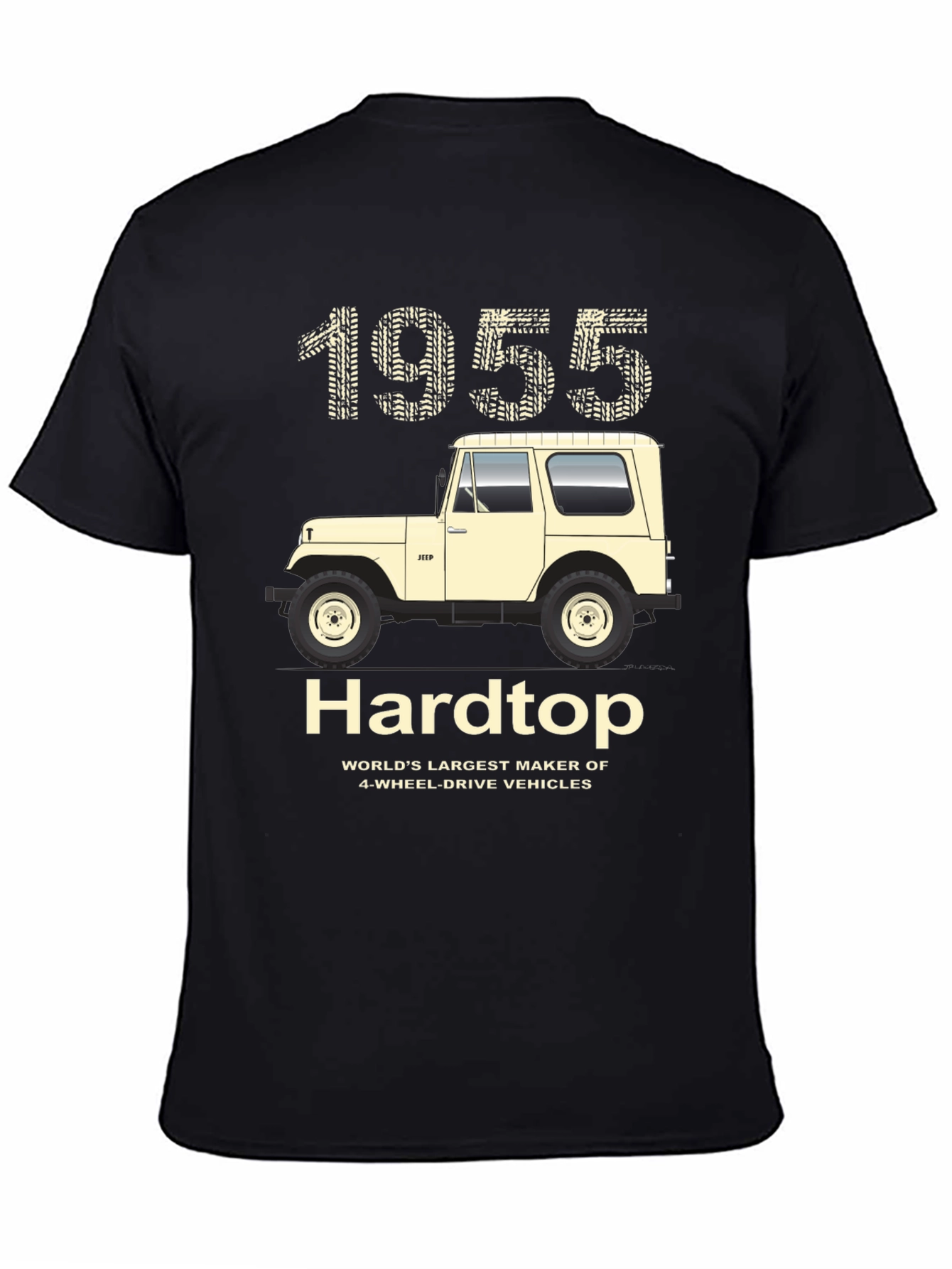 1955 Jeep Hardtop T-Shirt - 4-Wheel Drive Vehicle Tee