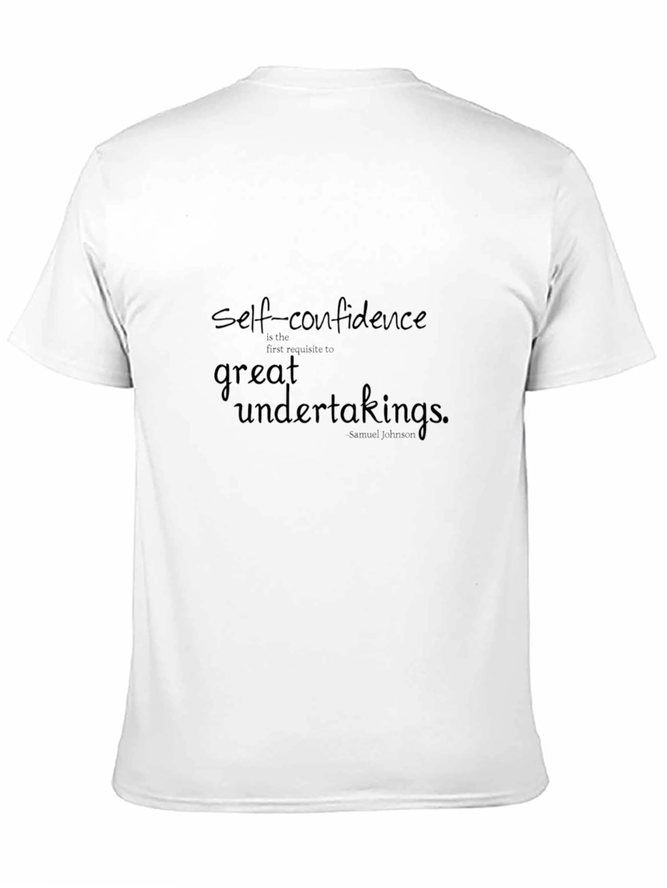 Self-Confidence Quote Black T-Shirt
