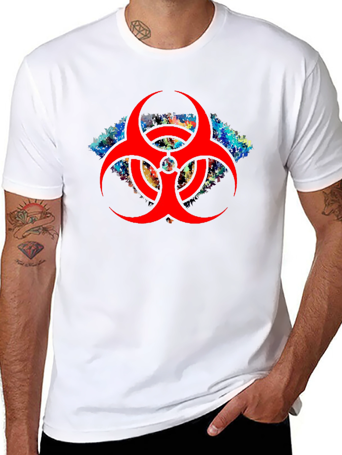 Biohazard Symbol T-Shirt - Black