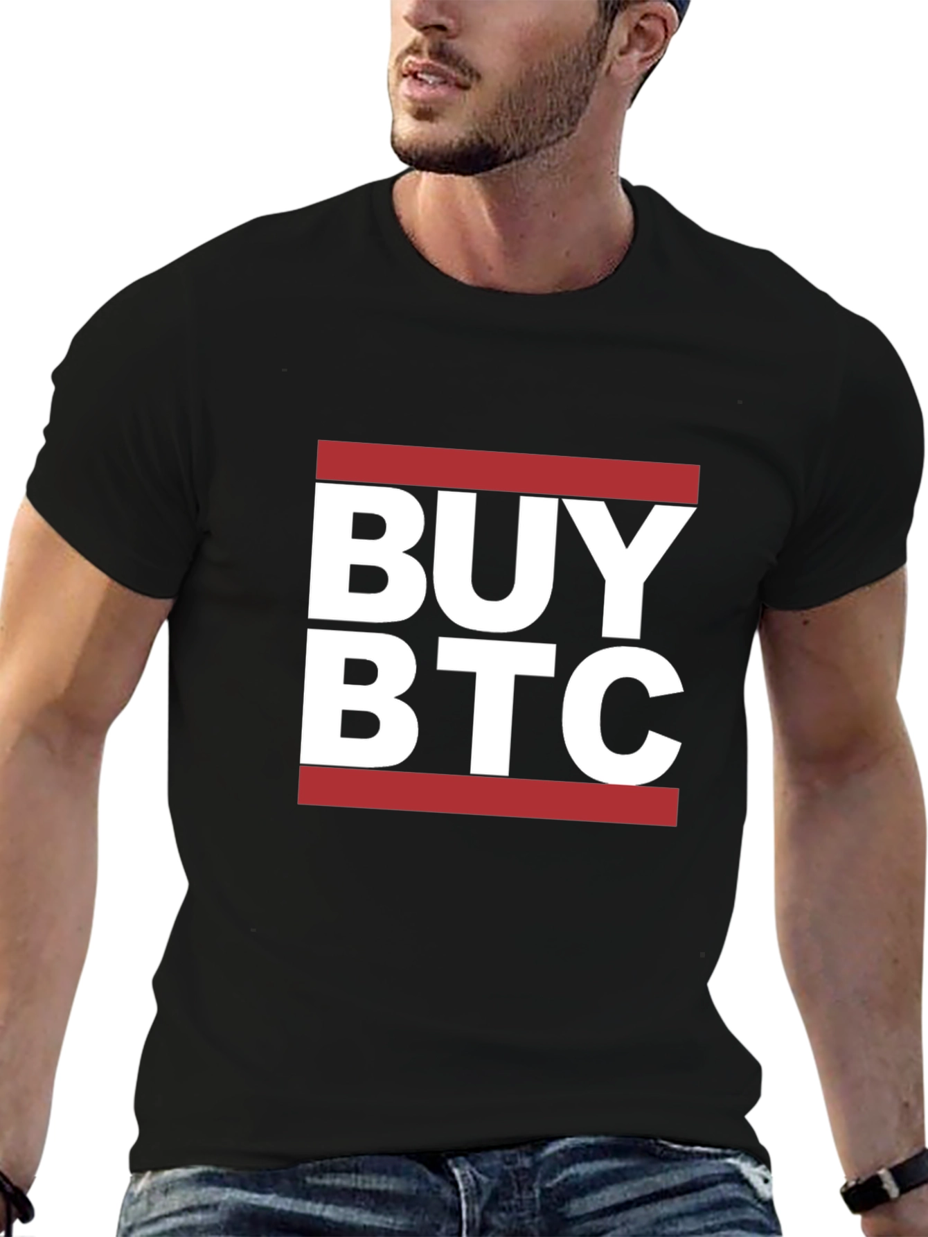 Buy BTC Black T-Shirt - Cryptocurrency HODL Tee