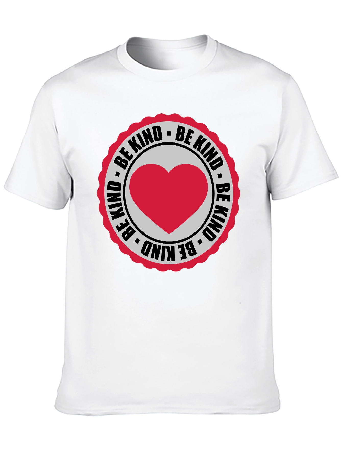 Be Kind Heart Graphic Black T-Shirt