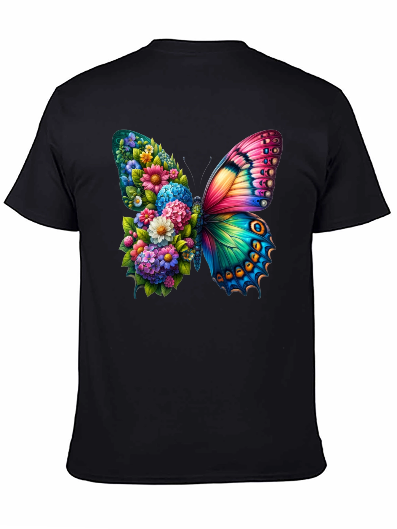 Floral Butterfly Graphic Tee - Stylish & Unique