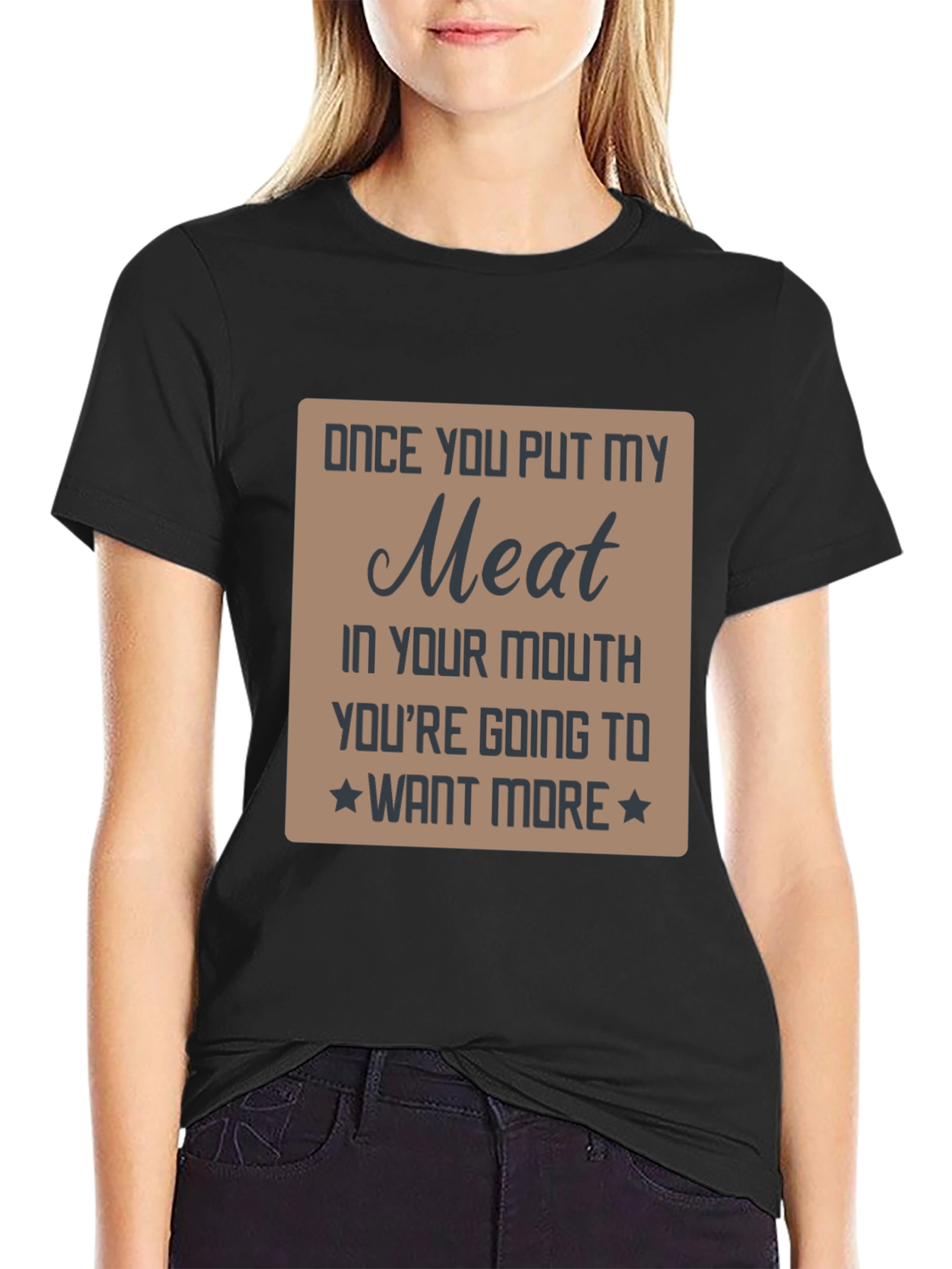 Funny Meat Graphic Novelty T-Shirt