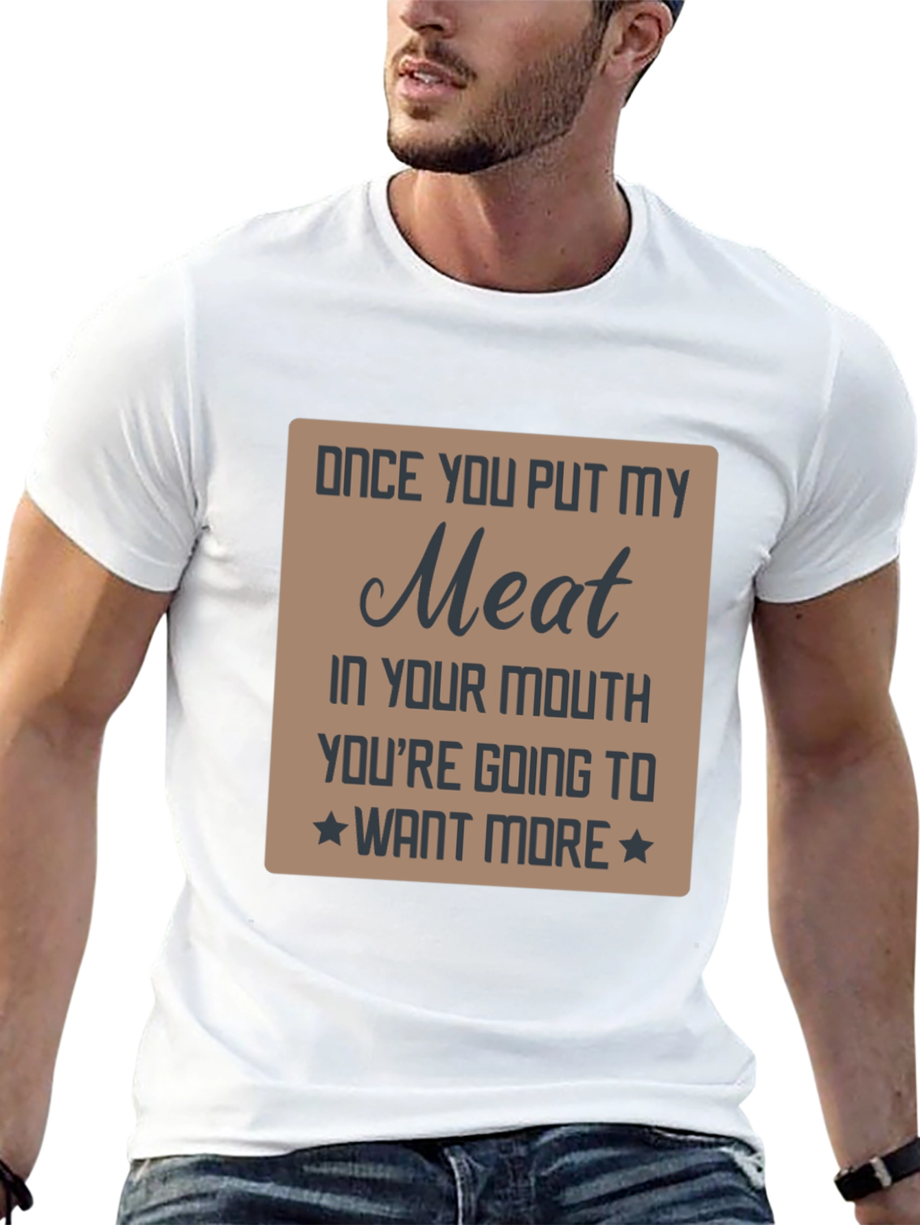 Funny Meat Graphic Novelty T-Shirt
