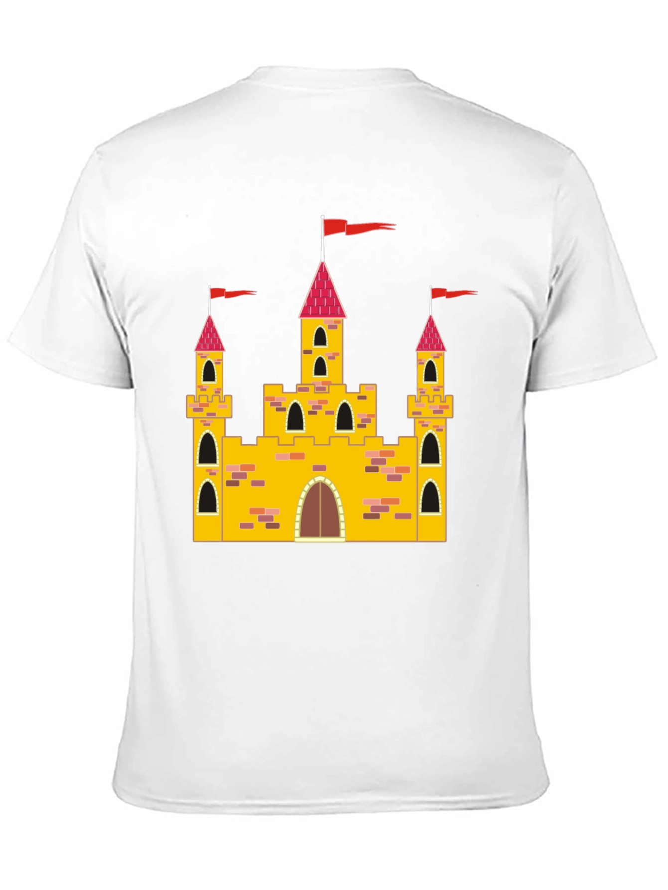 Castle Graphic Tee - Black Cotton T-Shirt