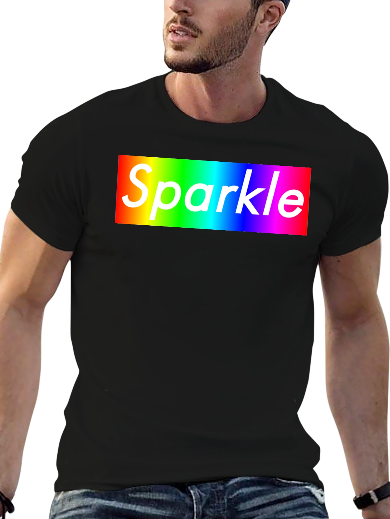 Rainbow Sparkle T-Shirt - Bold Graphic Tee
