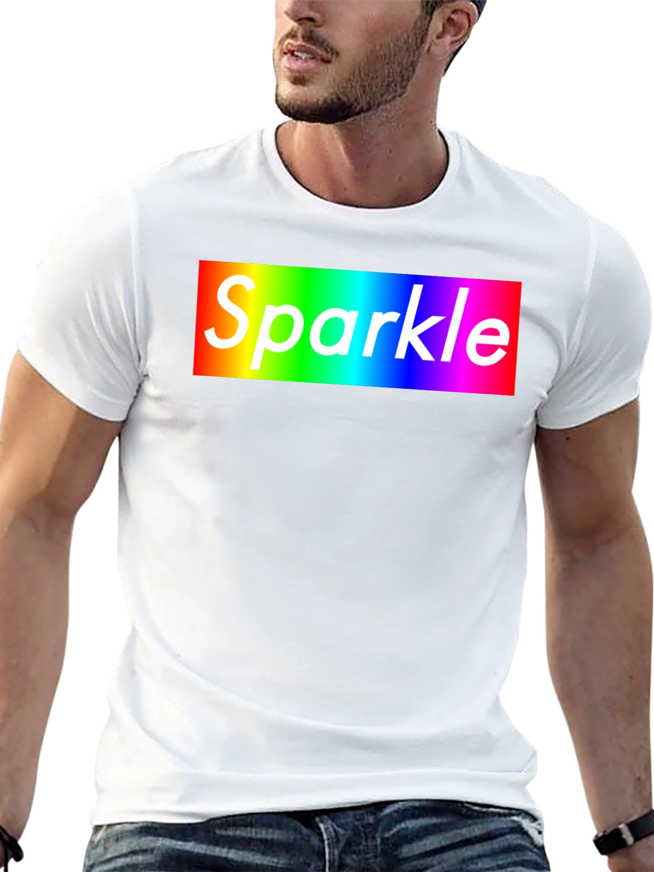 Rainbow Sparkle T-Shirt - Bold Graphic Tee
