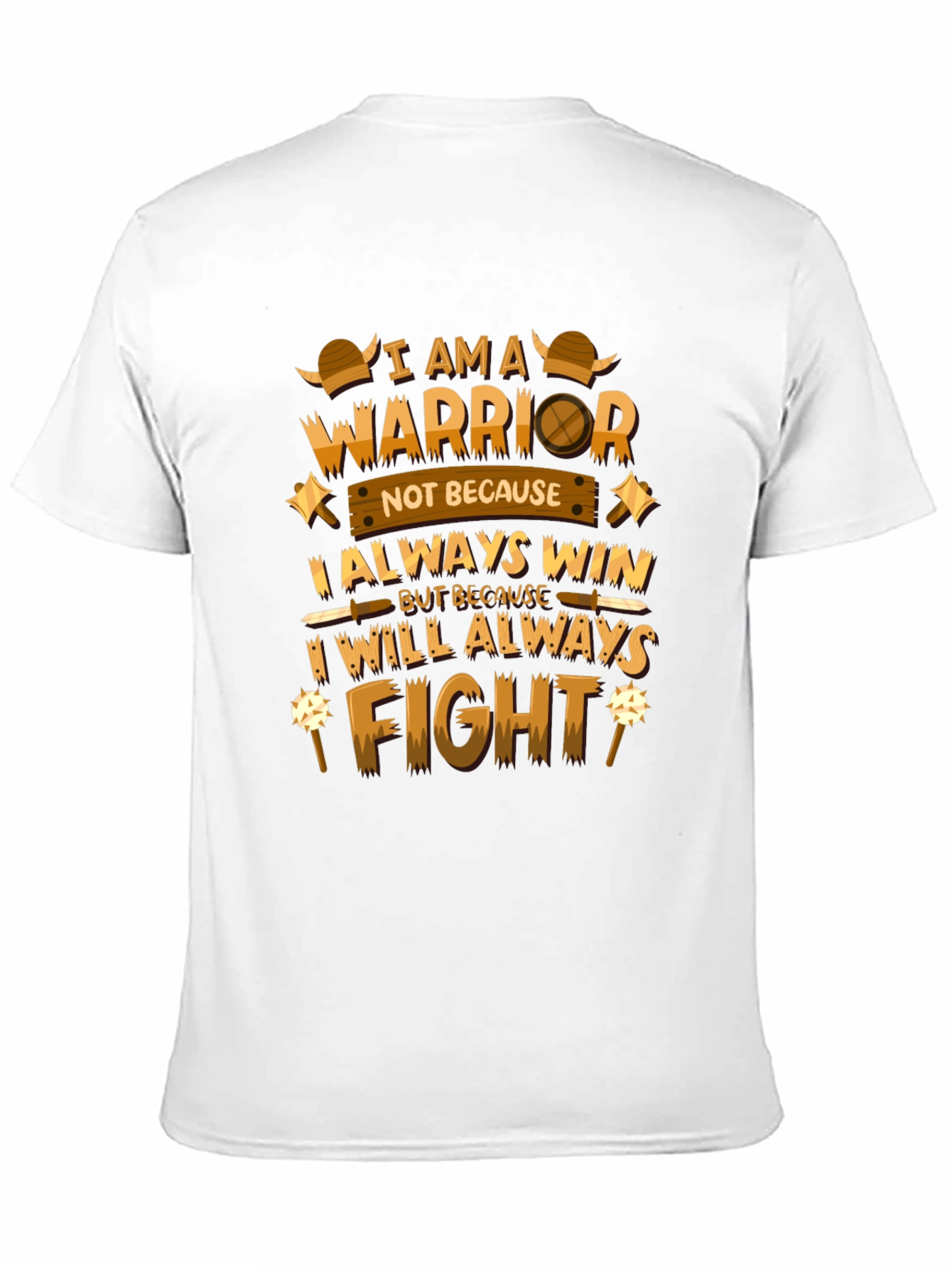 Warrior Quote Graphic Black T-Shirt