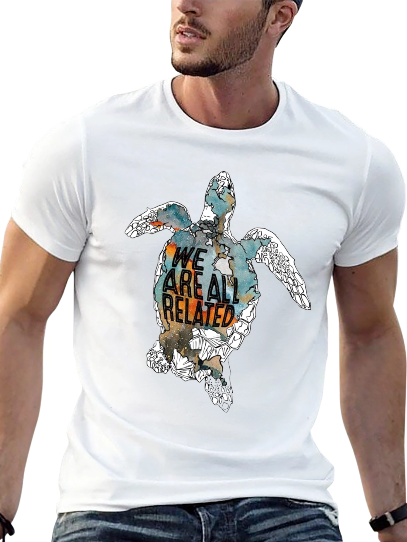 We Are All Related Turtle Graphic Tee