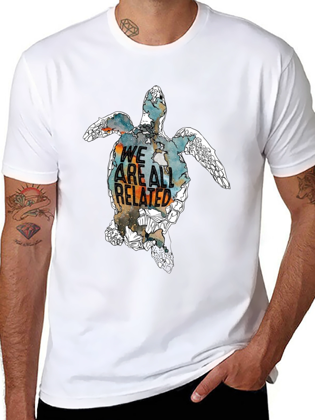 We Are All Related Turtle Graphic Tee