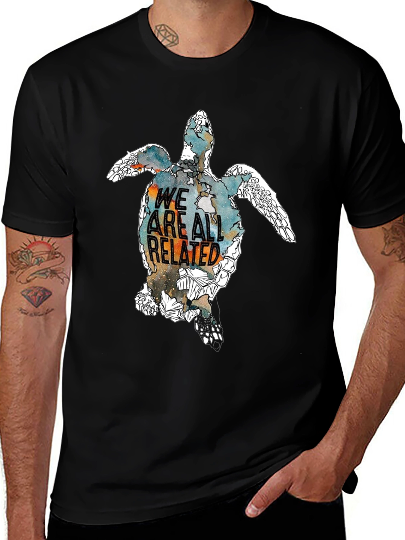 We Are All Related Turtle Graphic Tee