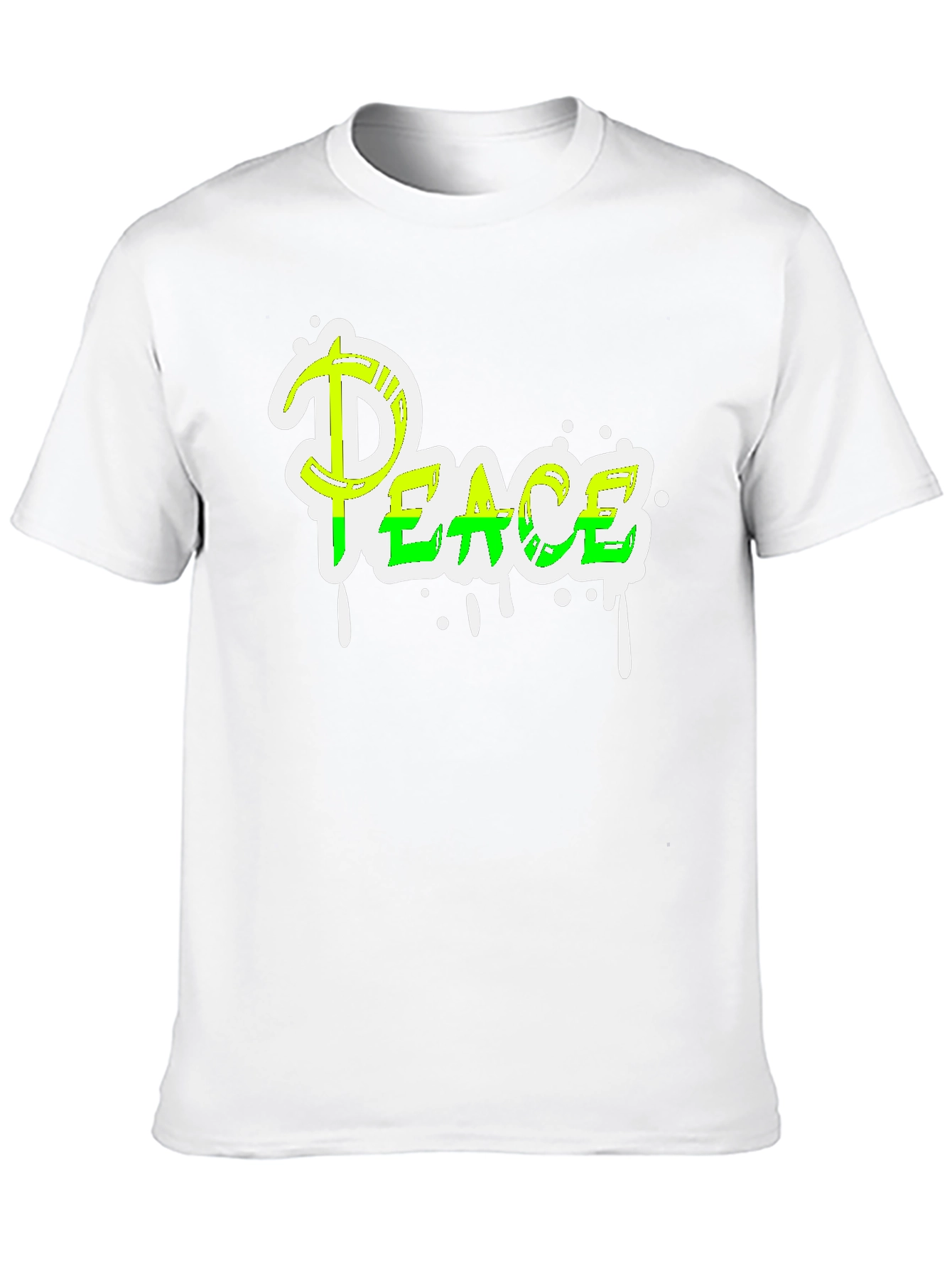 Peace Graphic Tee - Mens Black T-Shirt