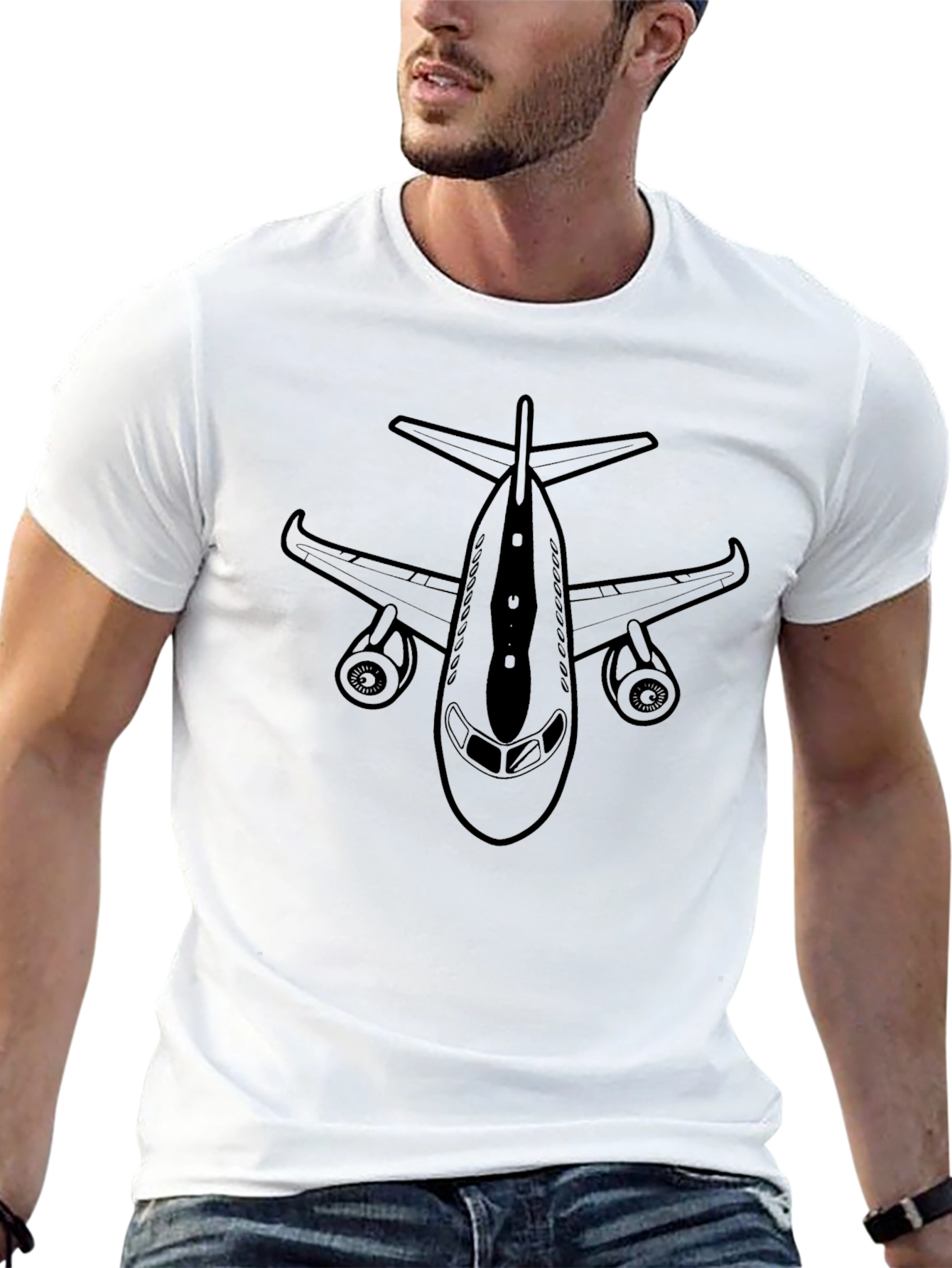 Airplane Graphic Tee - Aviation Enthusiast T-Shirt