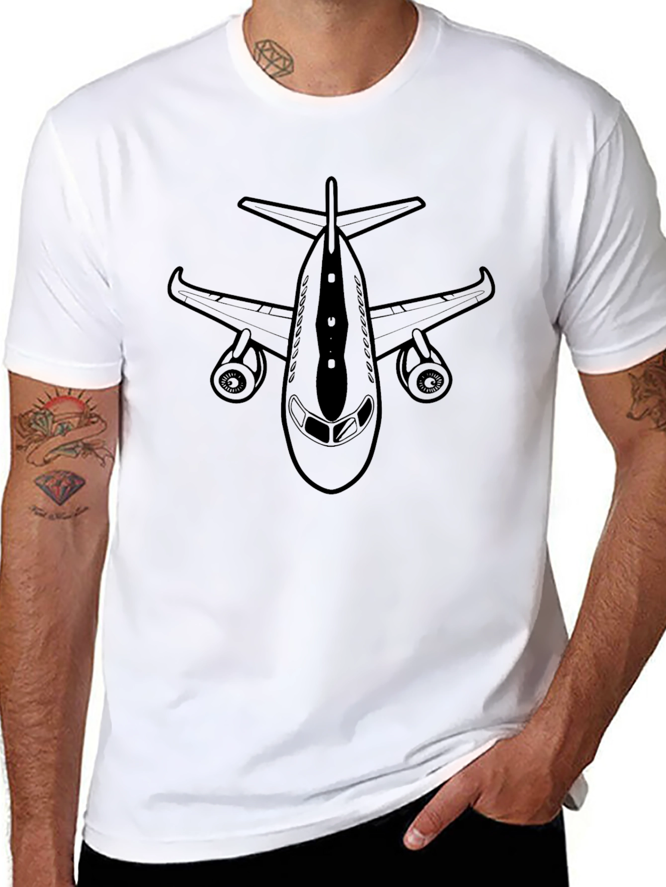 Airplane Graphic Tee - Aviation Enthusiast T-Shirt