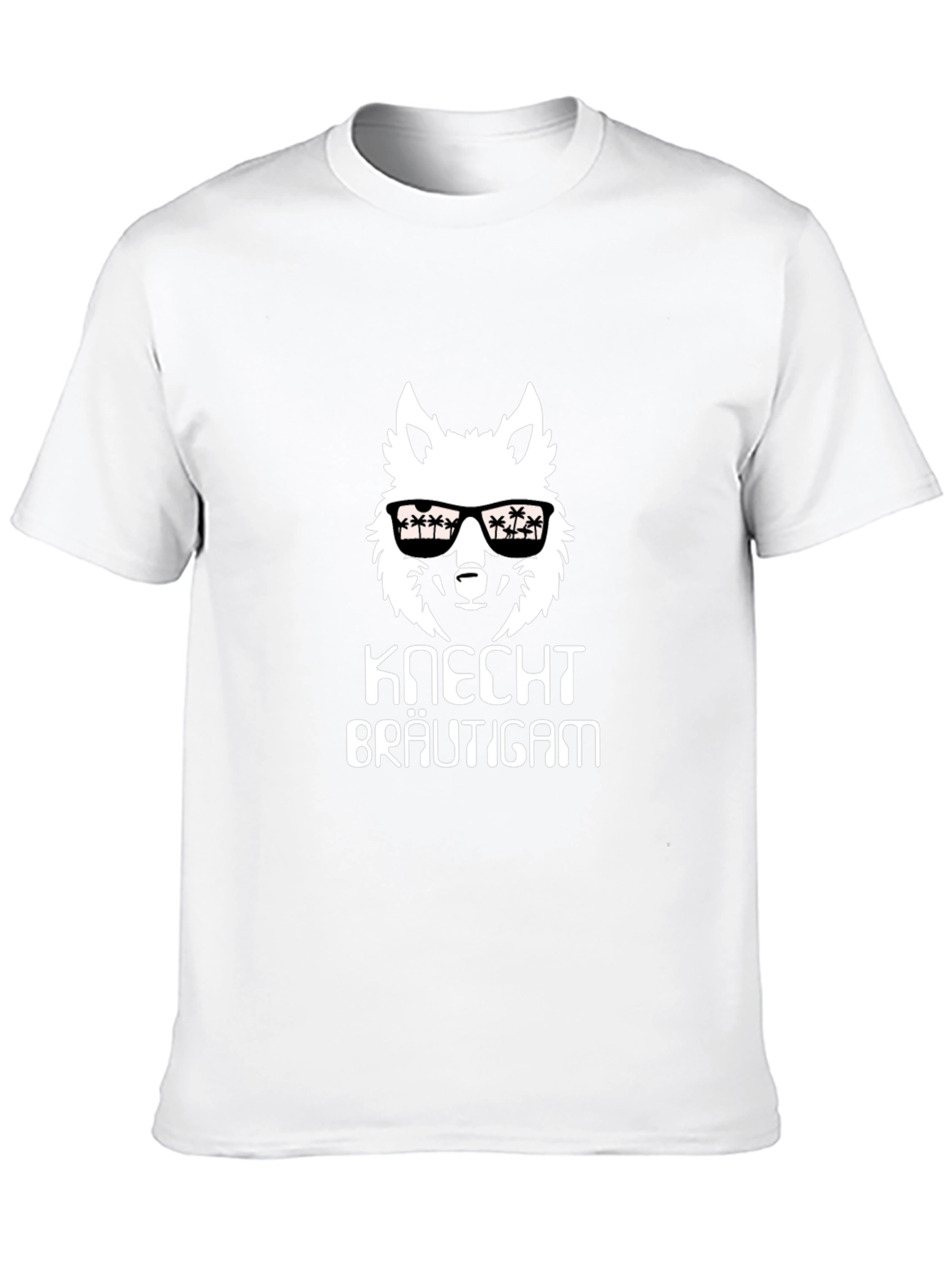 Knecht Bräutigam Wolf Graphic Black T-Shirt