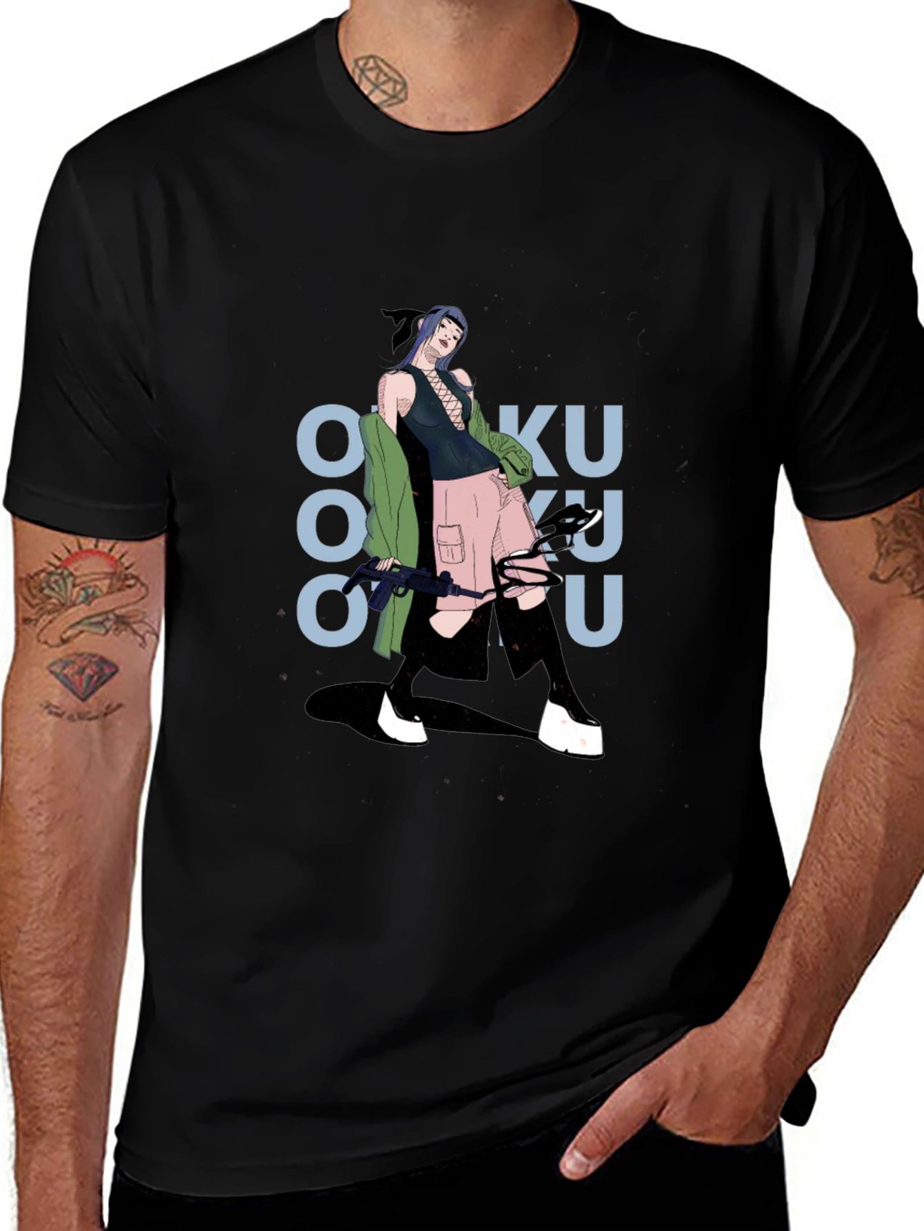 Graphic Print Tee: Anime Inspired Streetwear