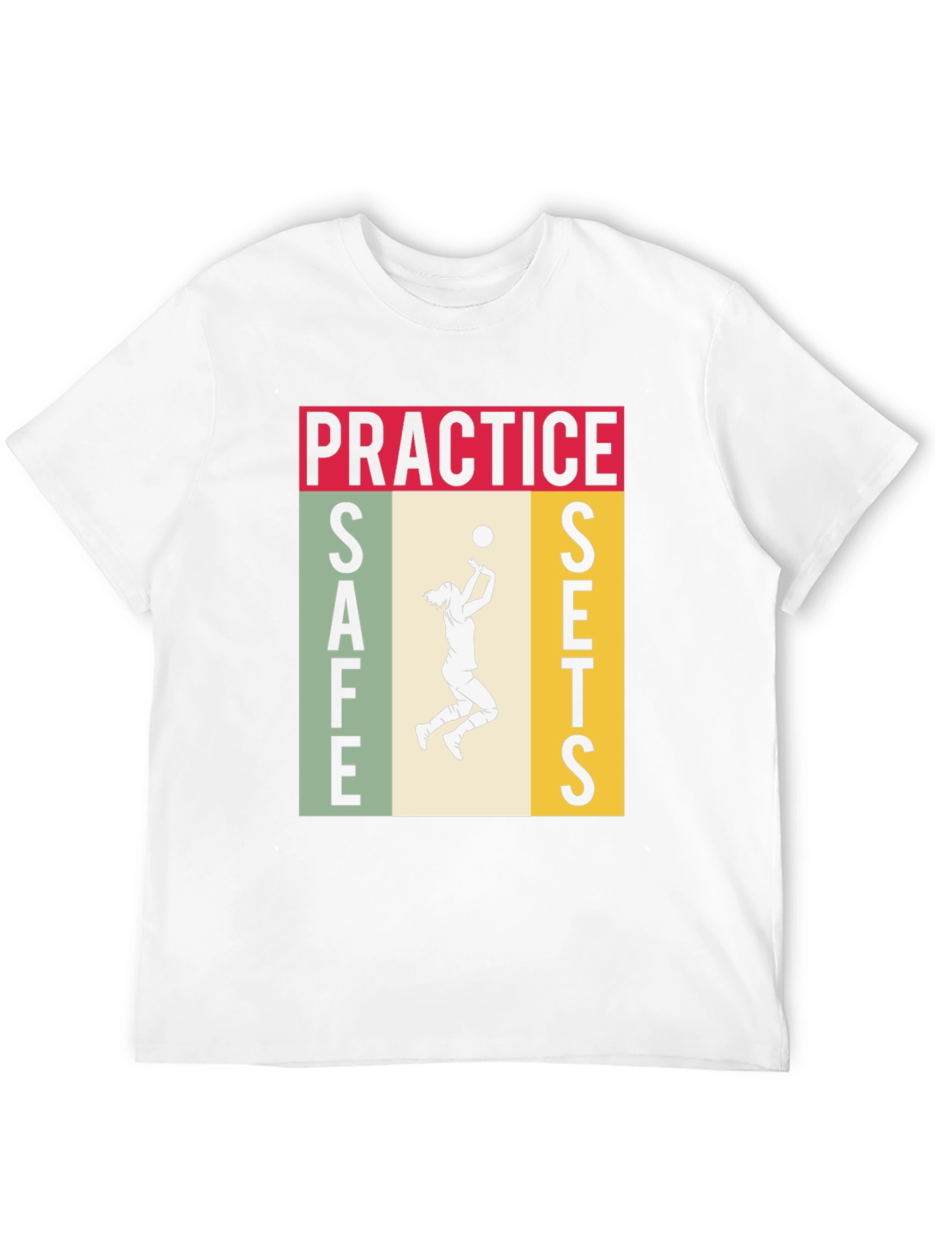 Practice Safe Sets Volleyball Graphic Tee
