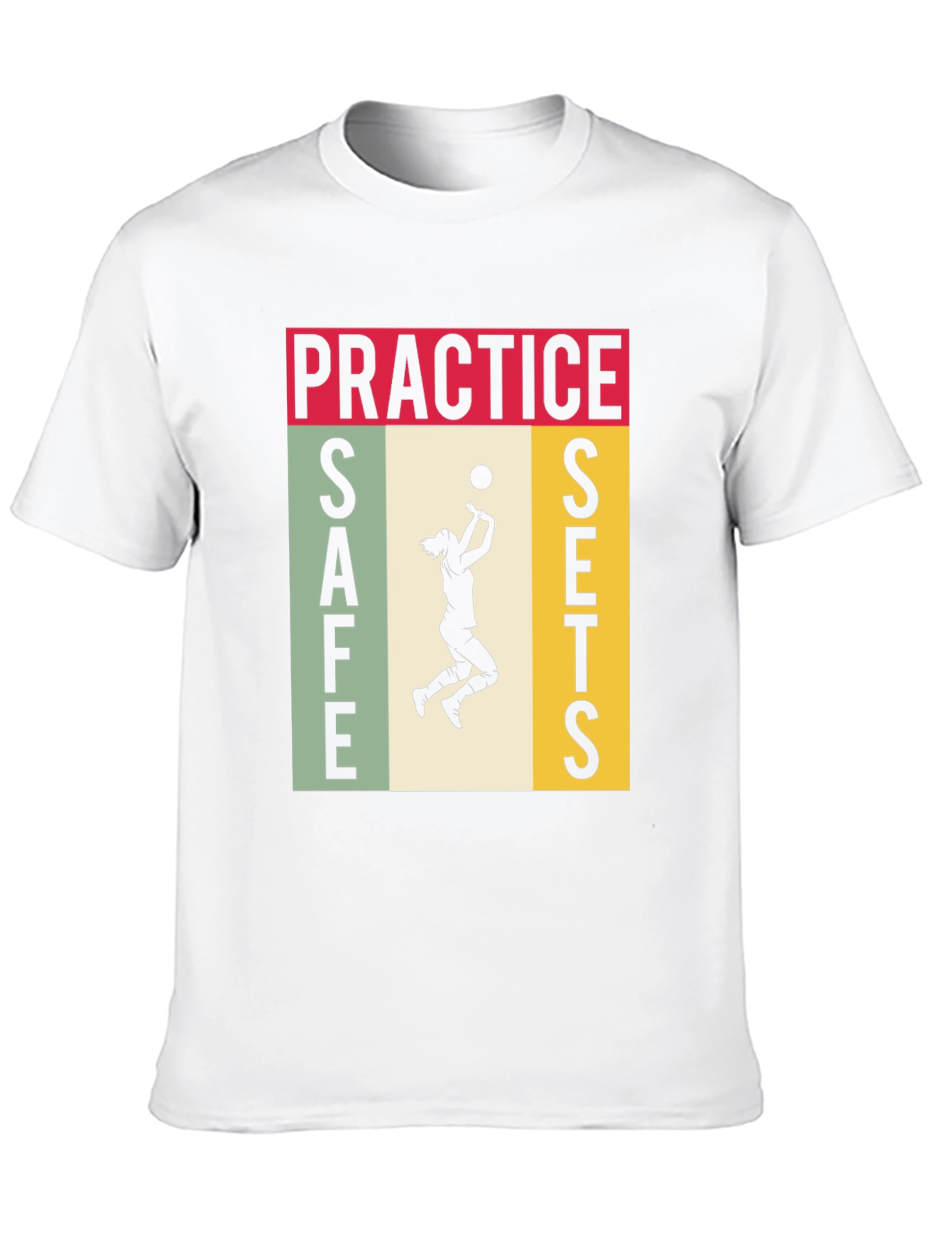 Practice Safe Sets Volleyball Graphic Tee