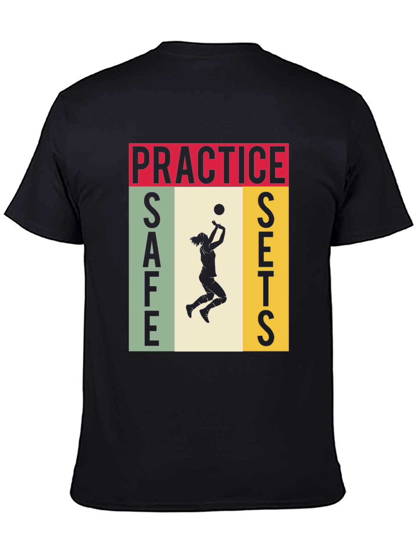Practice Safe Sets Volleyball Graphic Tee